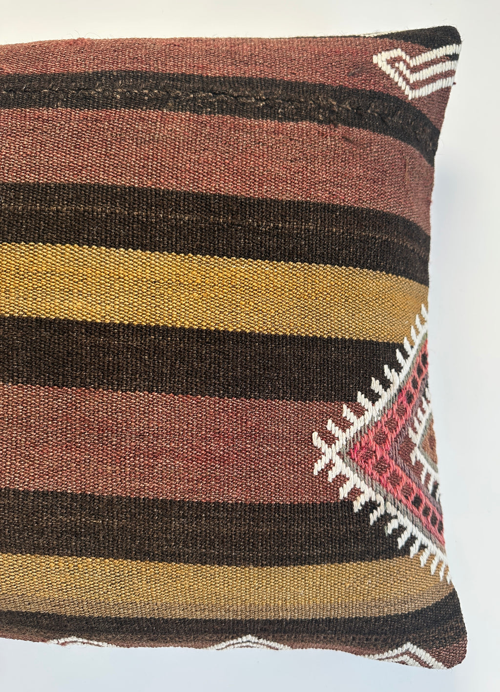 Handmade Multicoloured Cushion Cover 16''x16'' / 40x40 CM