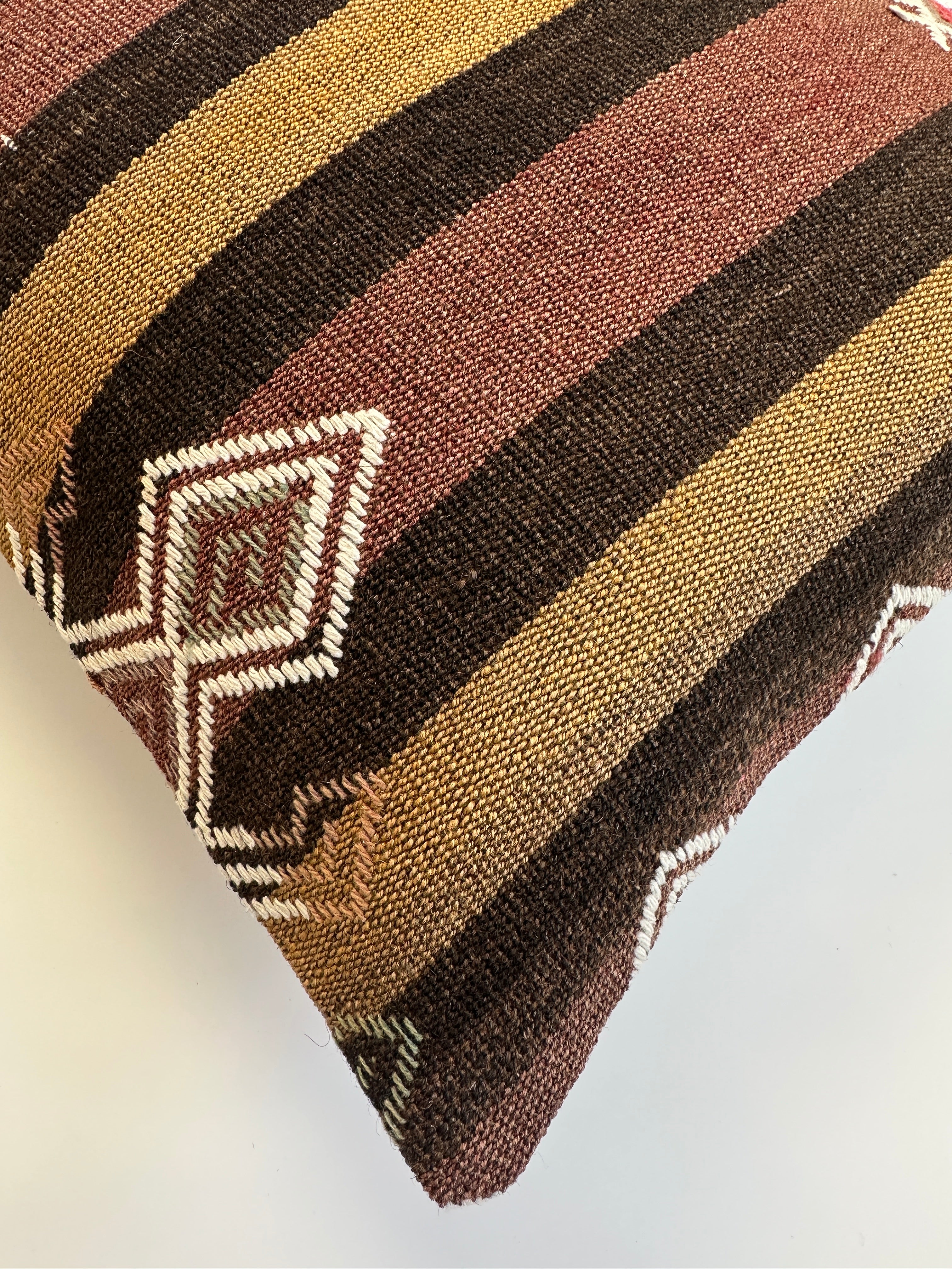 Handmade Multicoloured Cushion Cover 16''x16'' / 40x40 CM