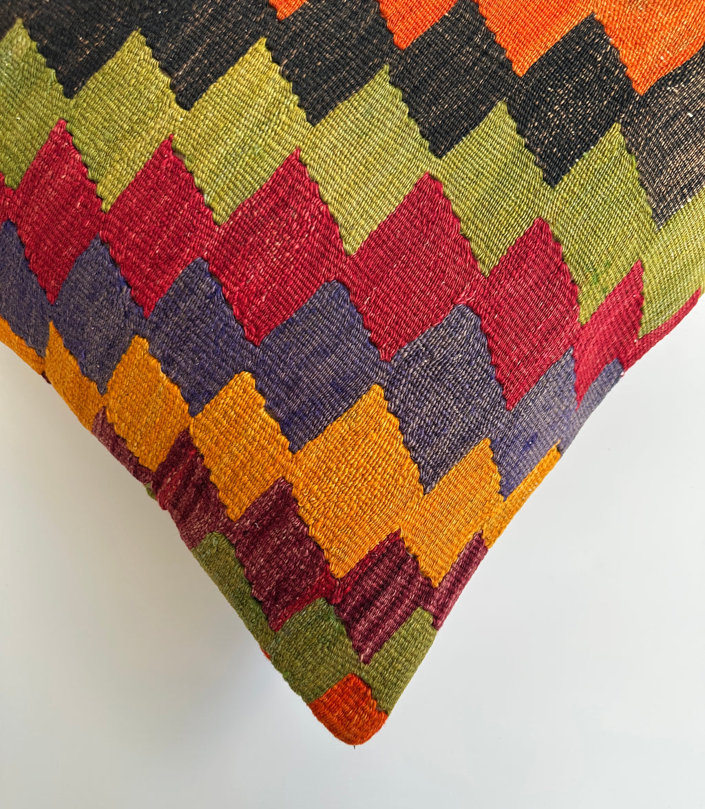 Multicolour Turkish Cushion Cover 24''x24'' / 60x60 CM