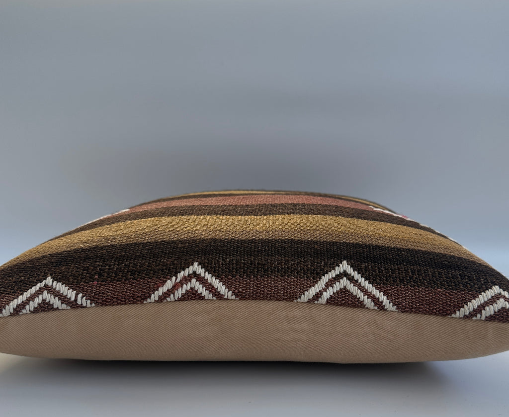 Handmade Multicoloured Cushion Cover 16''x16'' / 40x40 CM