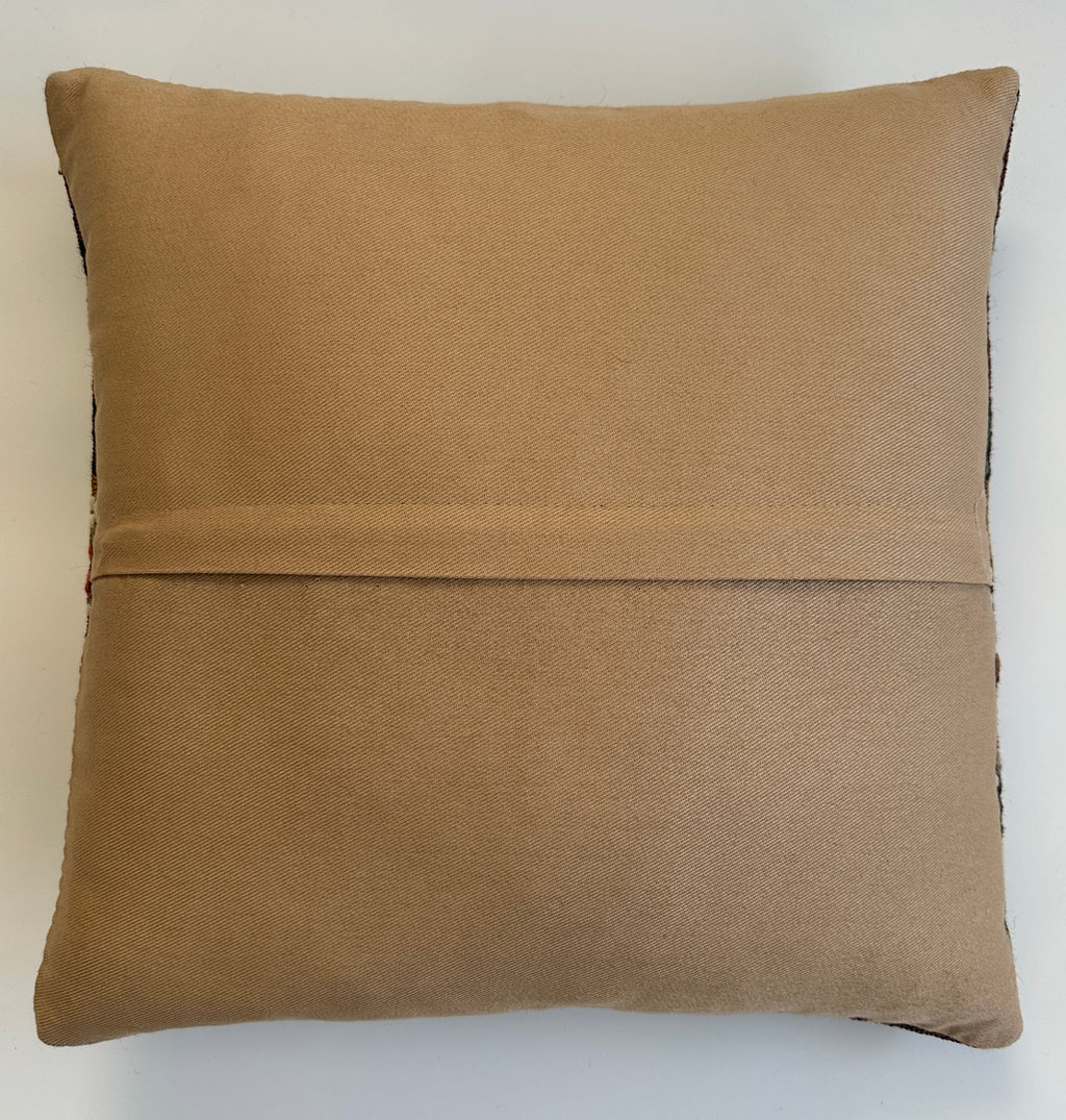 Handmade Multicoloured Cushion Cover 16''x16'' / 40x40 CM