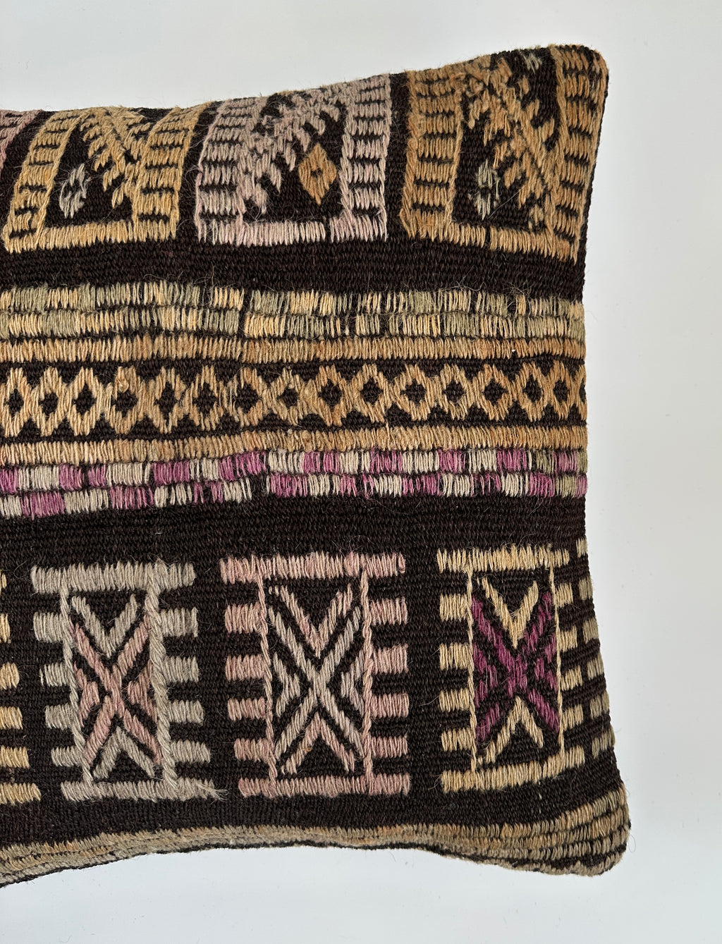 Handmade Multicoloured Turkish Cushion Cover 16''x16'' / 41X41 CM