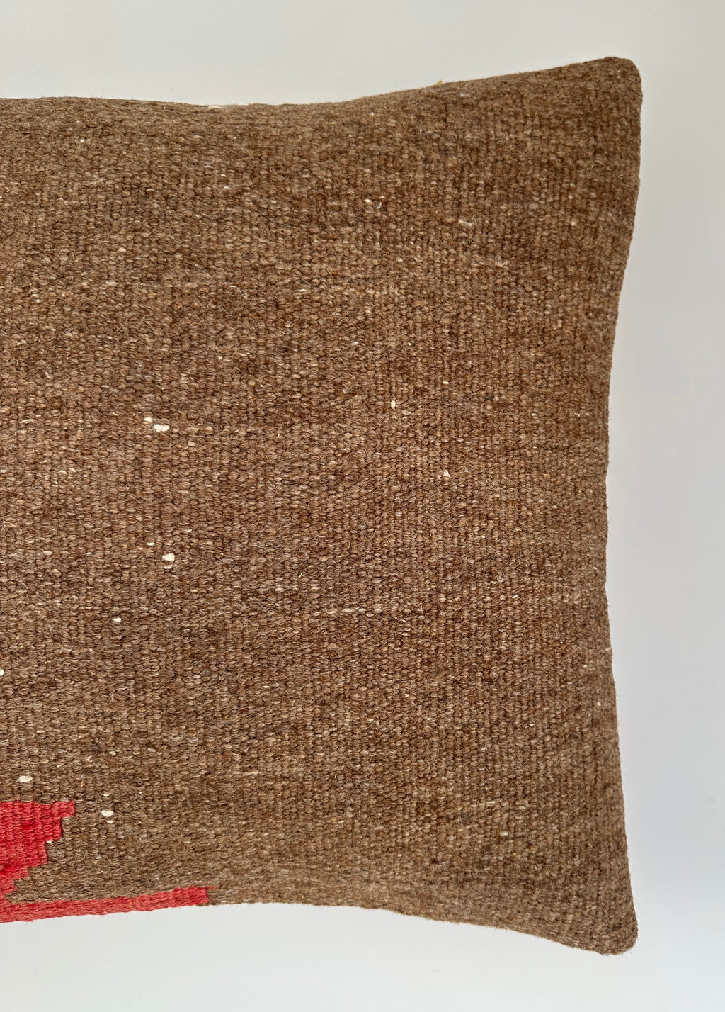 Handmade Brown Turkish Cushion Cover 16''x16'' / 41x40 CM