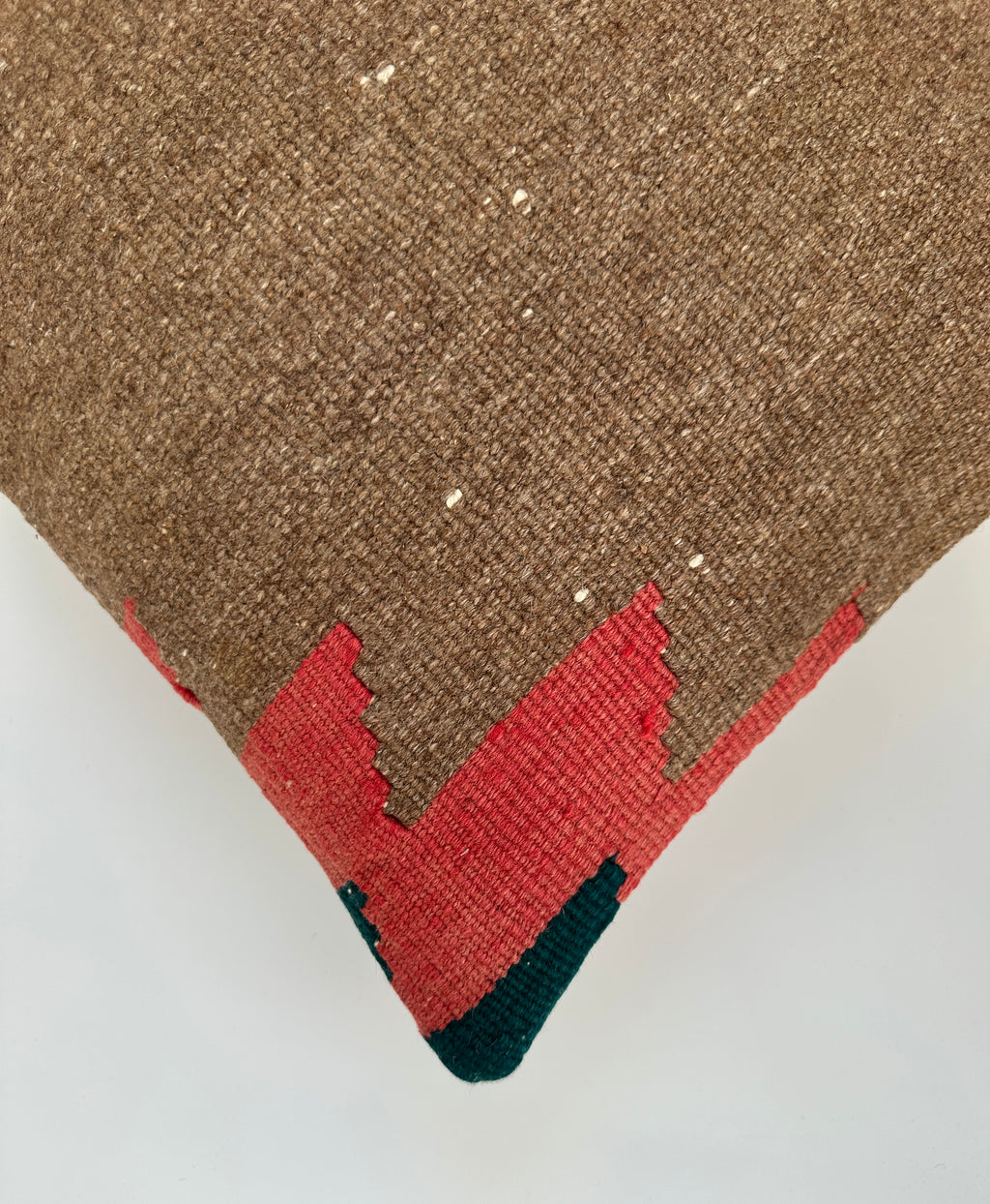 Handmade Brown Turkish Cushion Cover 16''x16'' / 41x40 CM