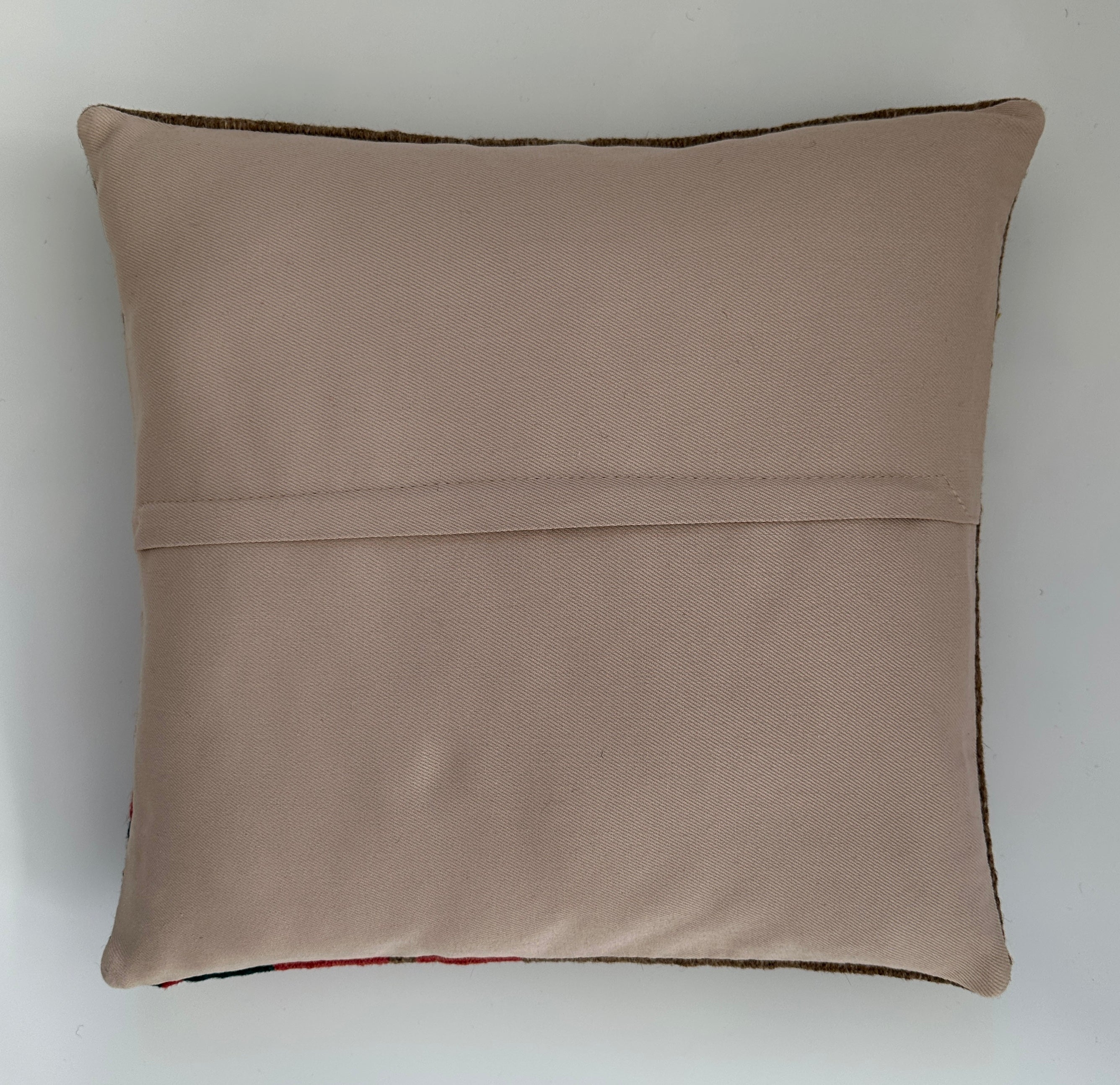 Handmade Brown Turkish Cushion Cover 16''x16'' / 41x40 CM