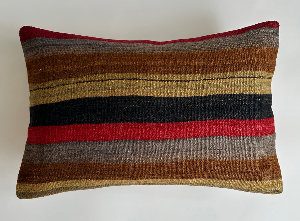 Multicolour Turkish Rug Cushion Cover 24''x16'' / 60x40 CM