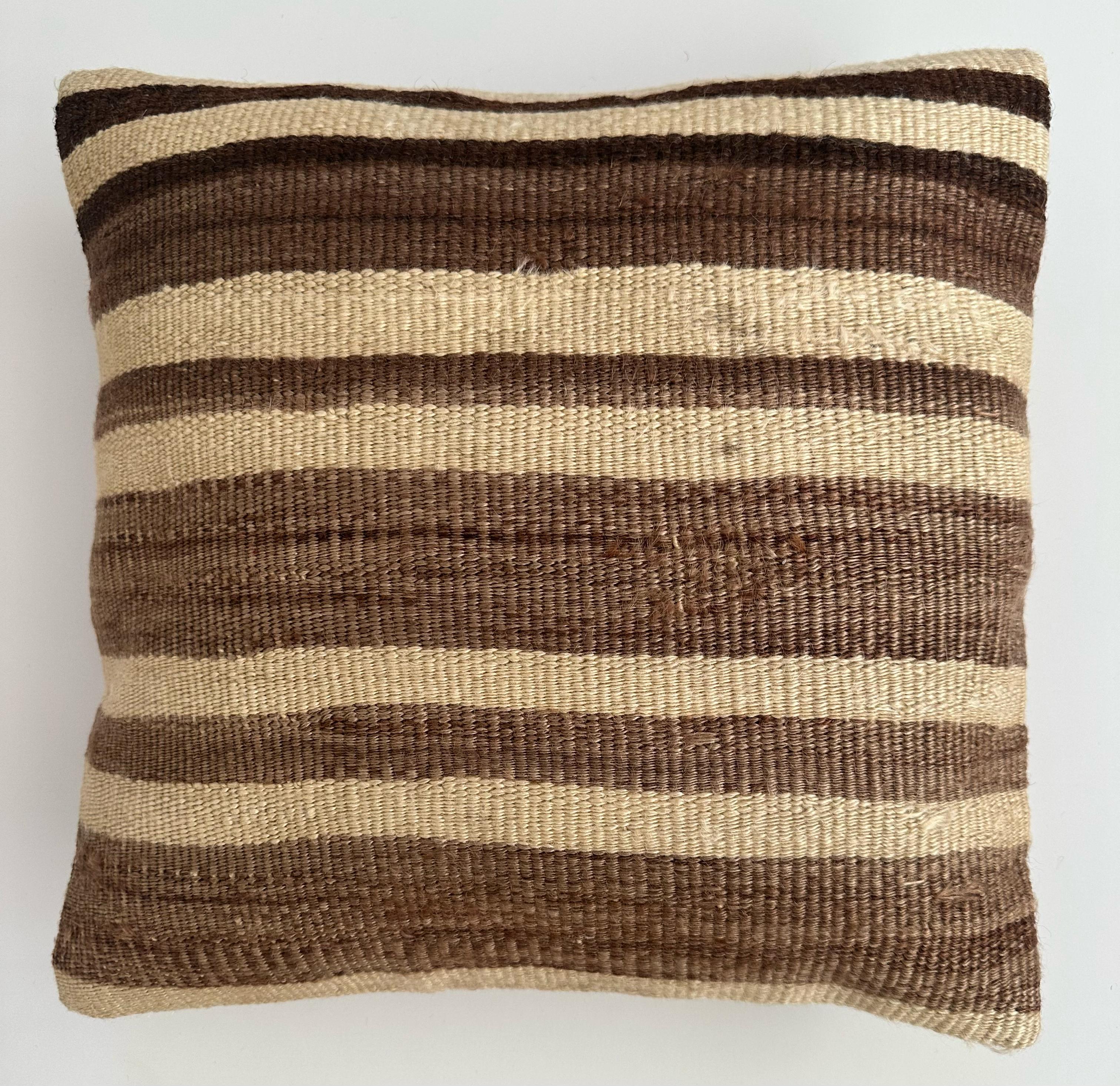 Handmade Turkish Rug Cushion Cover 16''x16'' / 40x40 CM