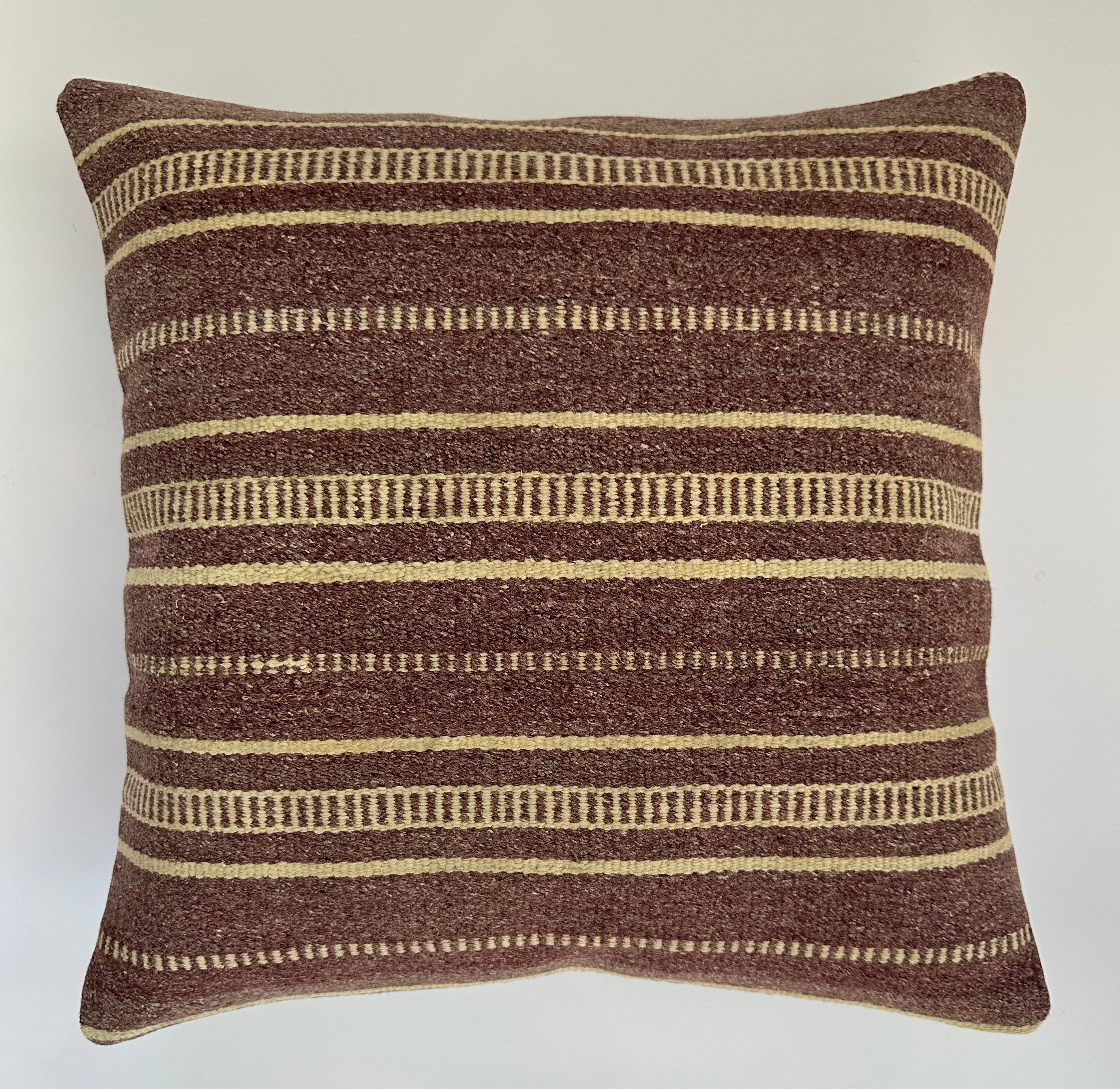 Handmade Brown Turkish Cushion Cover 16''x16'' / 41x41 CM