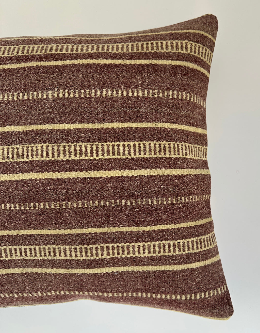 Handmade Brown Turkish Cushion Cover 16''x16'' / 41x41 CM