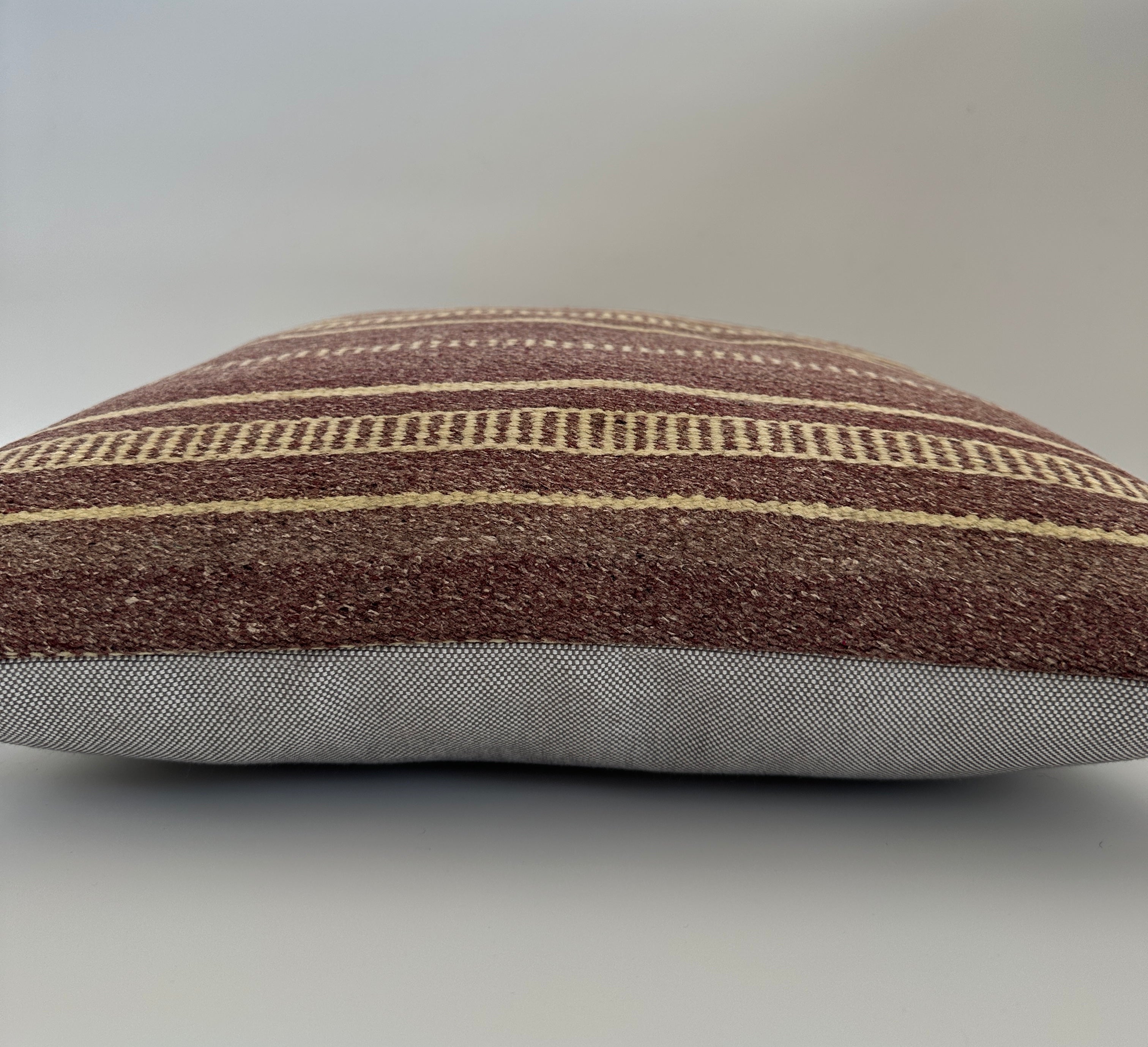 Handmade Brown Turkish Cushion Cover 16''x16'' / 41x41 CM