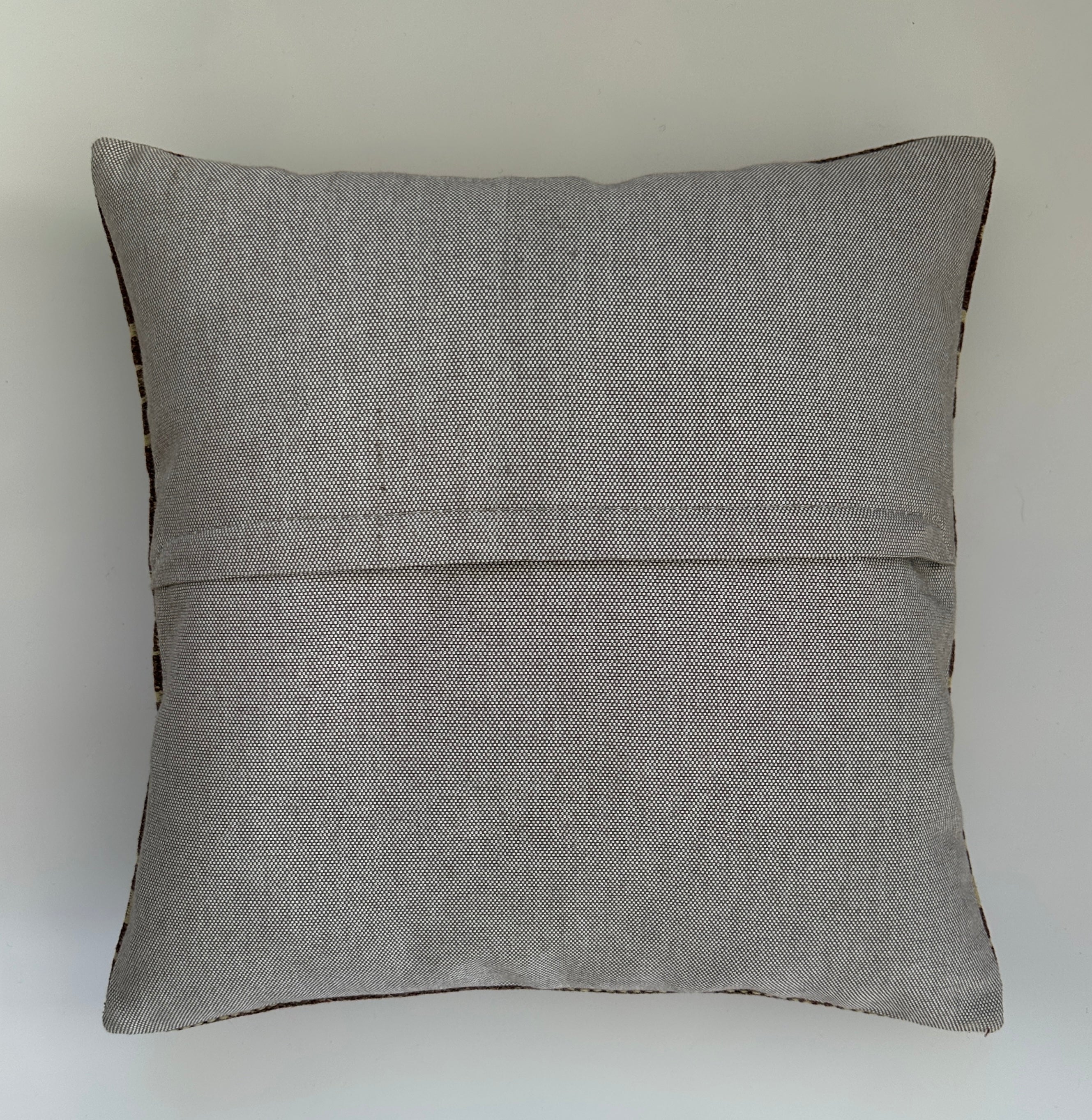 Handmade Brown Turkish Cushion Cover 16''x16'' / 41x41 CM