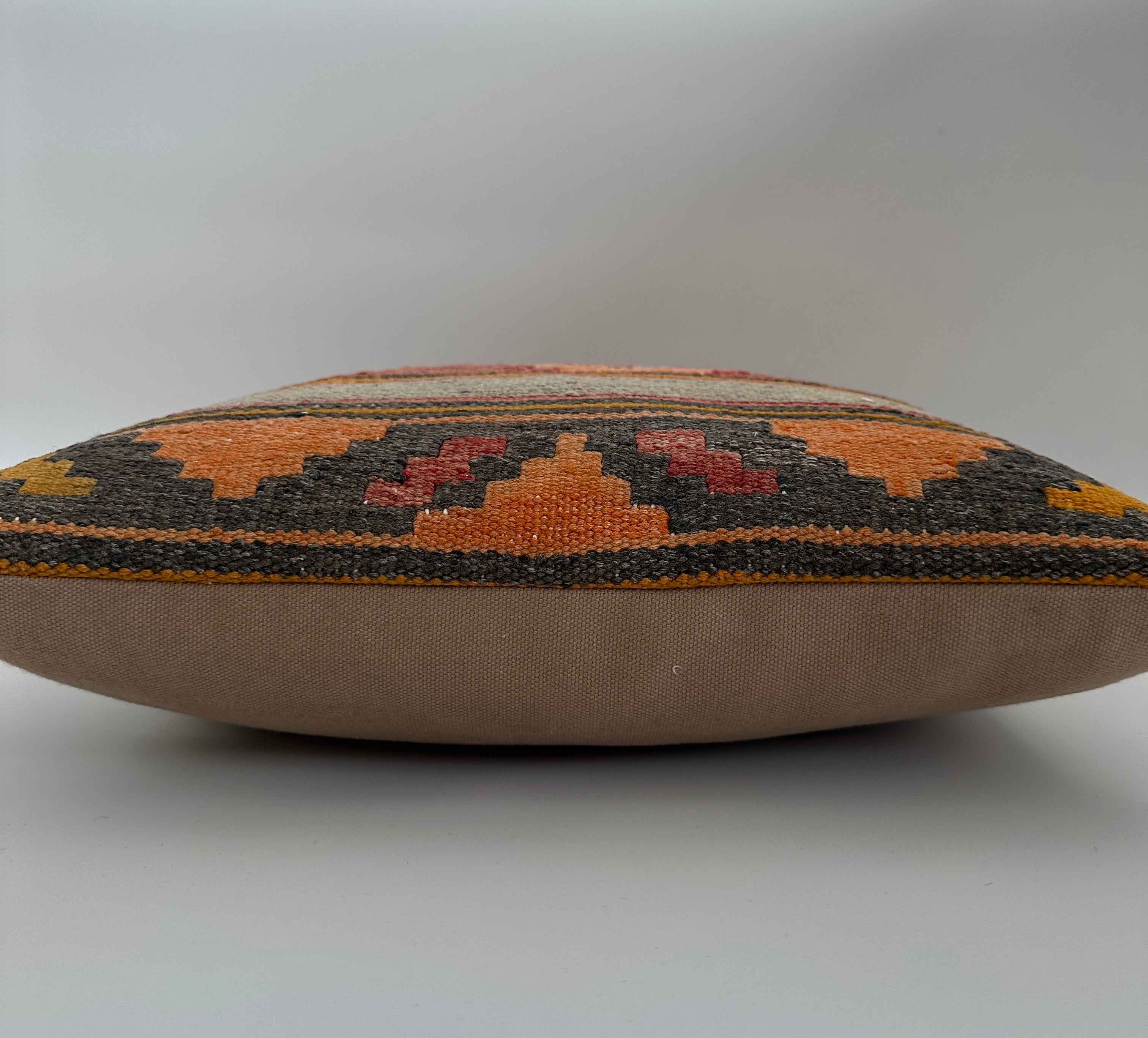 Handmade Multicoloured Turkish Cushion Cover 16''x16'' / 41x41 CM