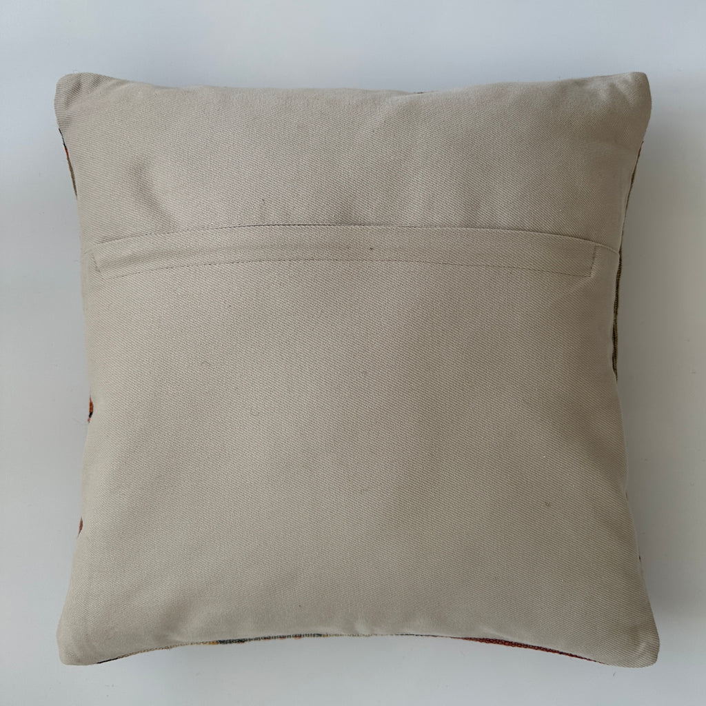 Handmade Tribal Turkish Rug Cushion Cover 16''x16'' / 41x40 CM