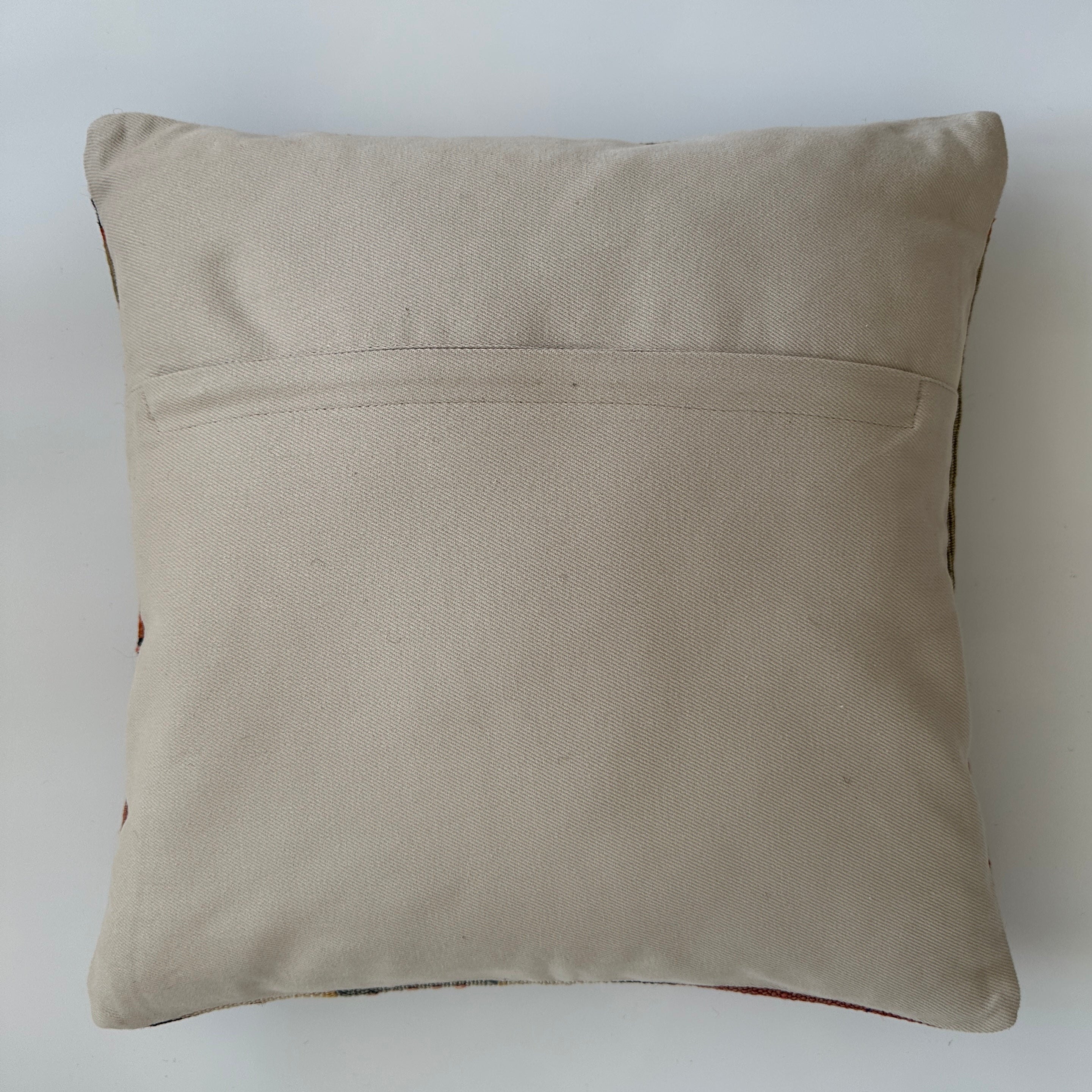 Handmade Tribal Turkish Rug Cushion Cover 16''x16'' / 41x40 CM