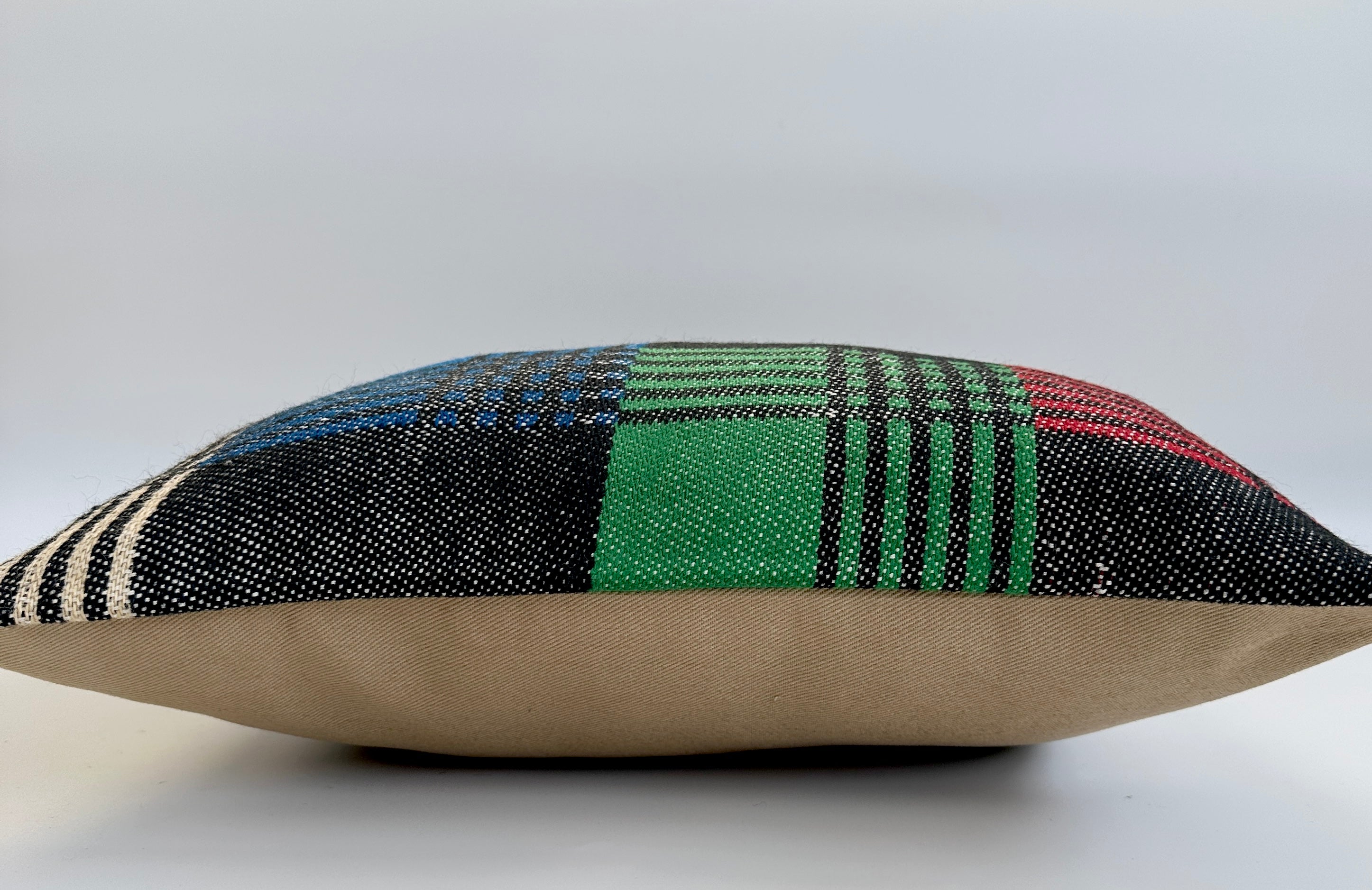 Handmade Multicoloured Cushion Cover 16''x16'' / 41x40 CM