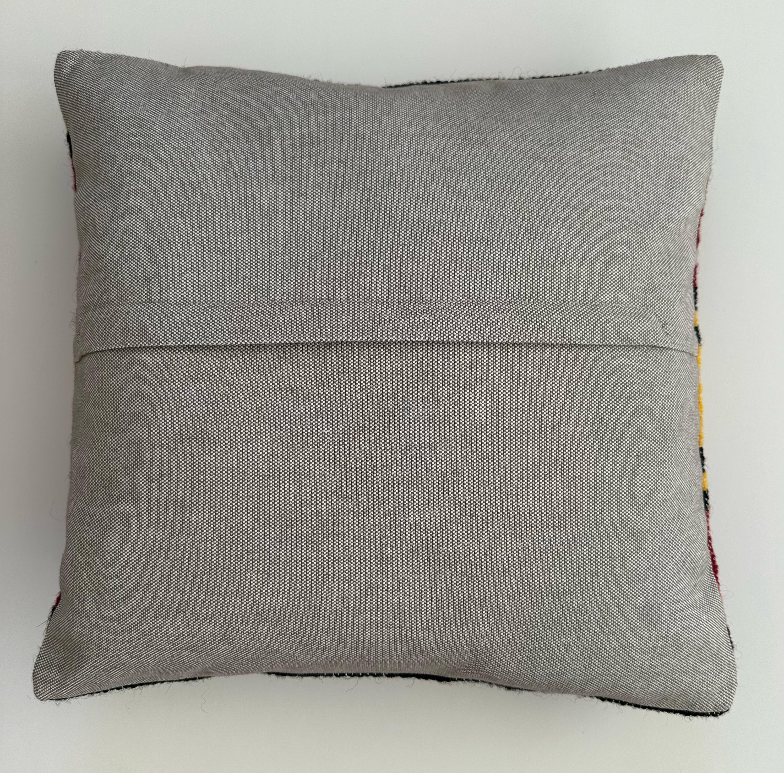 Handmade Turkish Rug Cushion Cover 16''x16'' / 40x40 CM