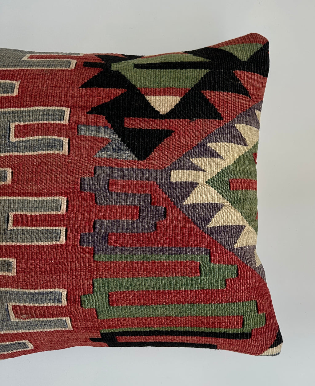 Handmade Turkish Rug Cushion Cover 16''x16'' / 41x40 CM