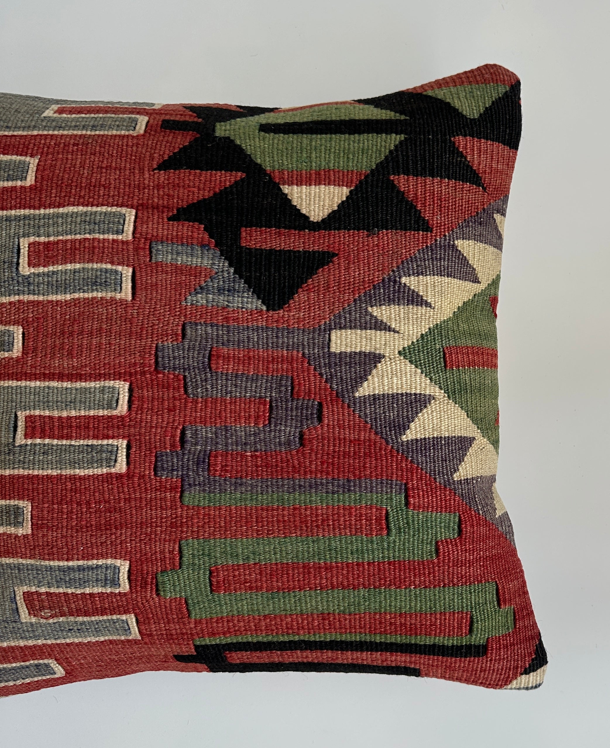 Handmade Turkish Rug Cushion Cover 16''x16'' / 41x40 CM