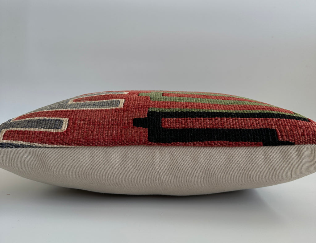 Handmade Turkish Rug Cushion Cover 16''x16'' / 41x40 CM