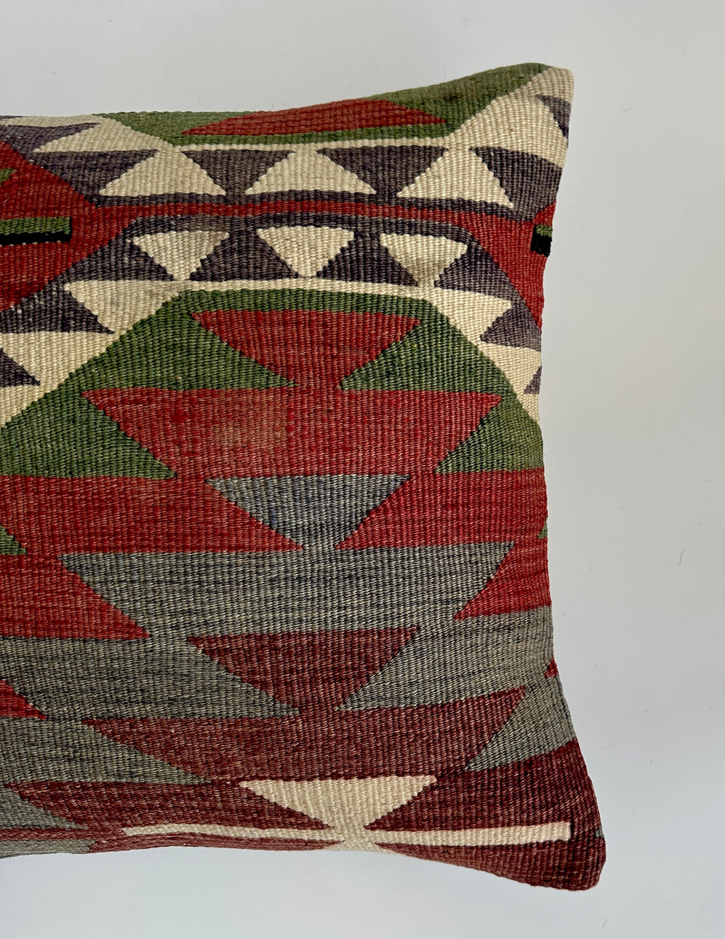 Handmade Turkish Rug Cushion Cover 16''x16'' / 41x41 CM