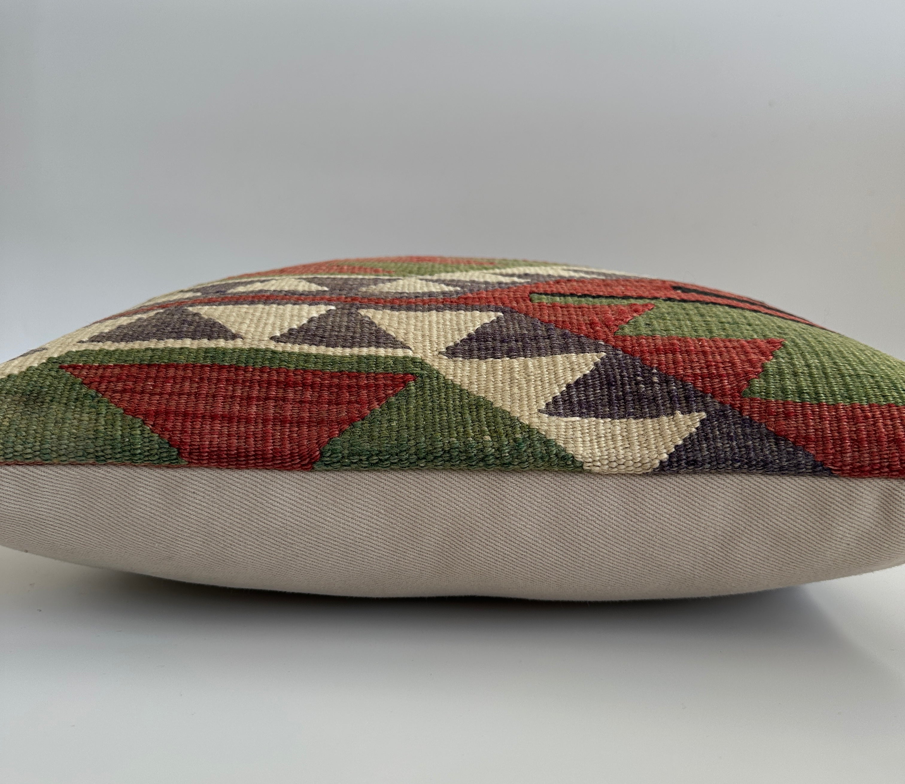 Handmade Turkish Rug Cushion Cover 16''x16'' / 41x41 CM