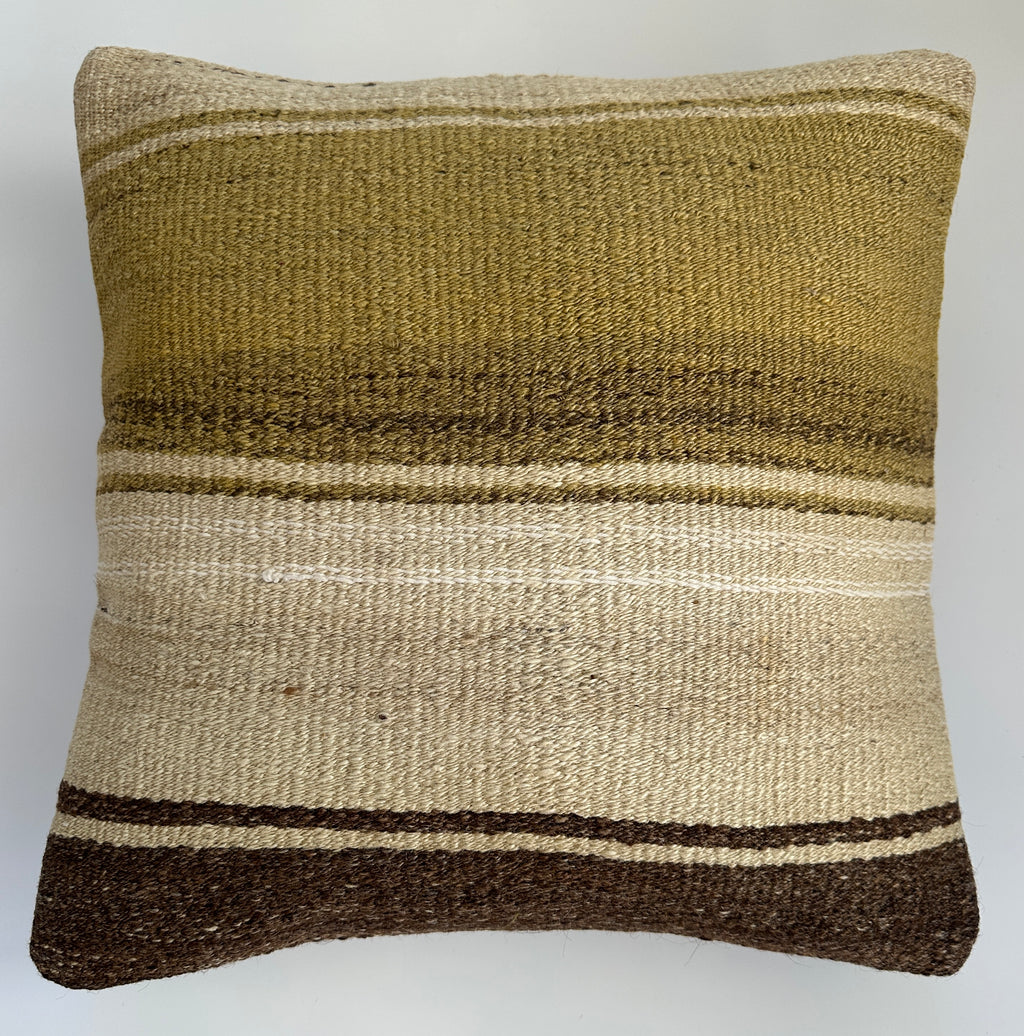 Handmade Multicoloured Turkish Cushion Cover 16''x16'' / 41x41 CM