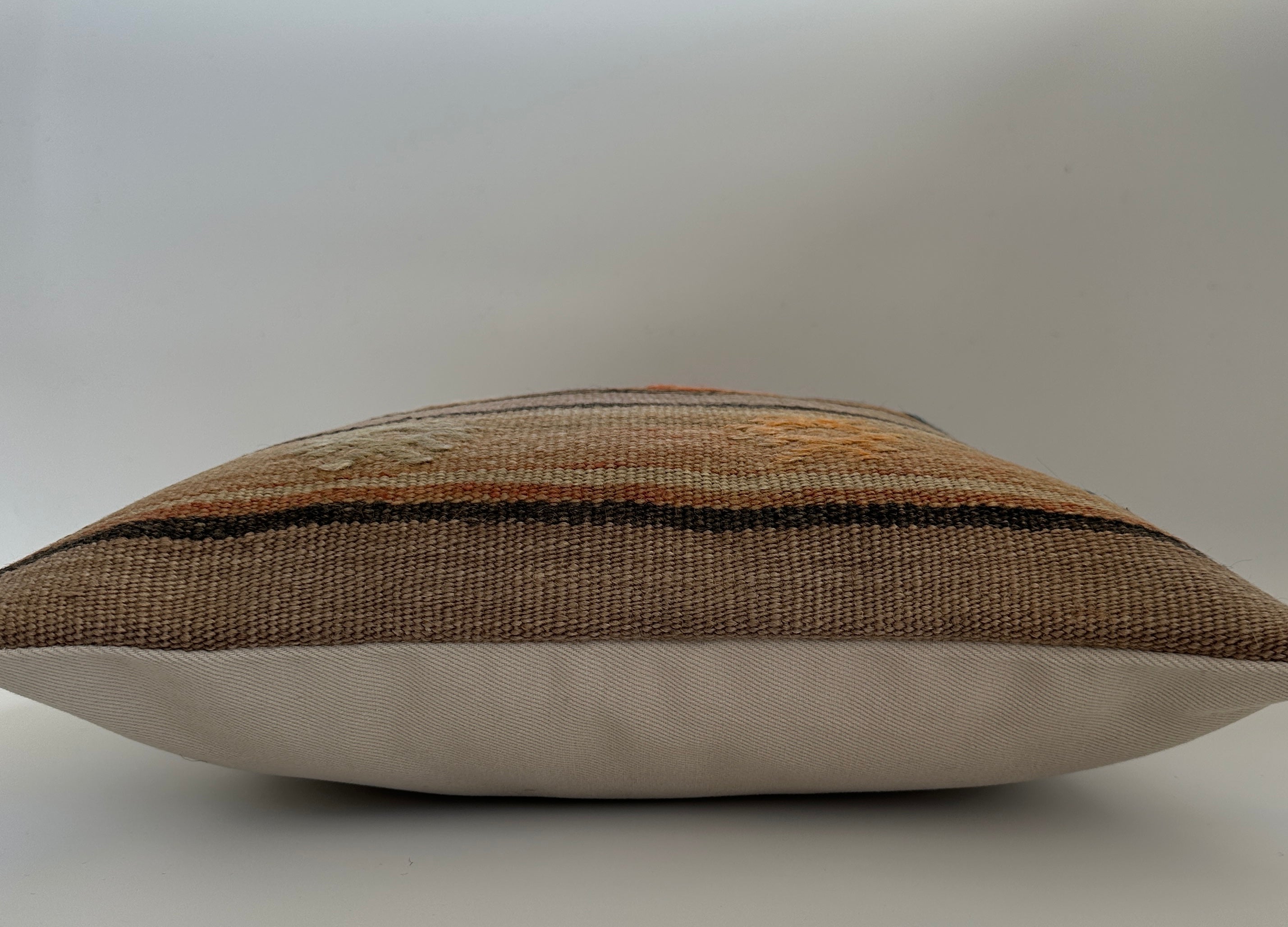 Handmade Tribal Turkish Rug Cushion Cover 16''x16'' / 41x40 CM