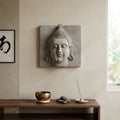 Buddha Face Wall Hanging, Meditation Room Decor 14.3x14.3 CM
