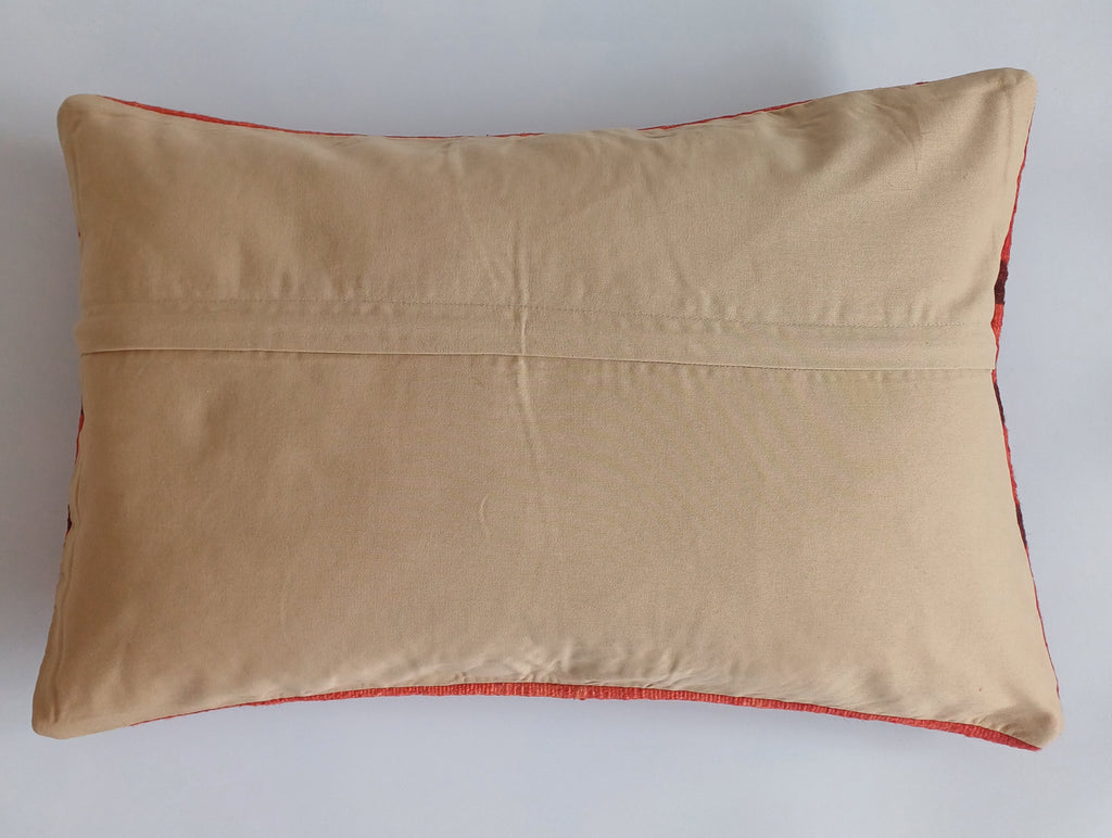 Handmade Turkish Rug Cushion Cover 24''x16'' / 60x40 CM