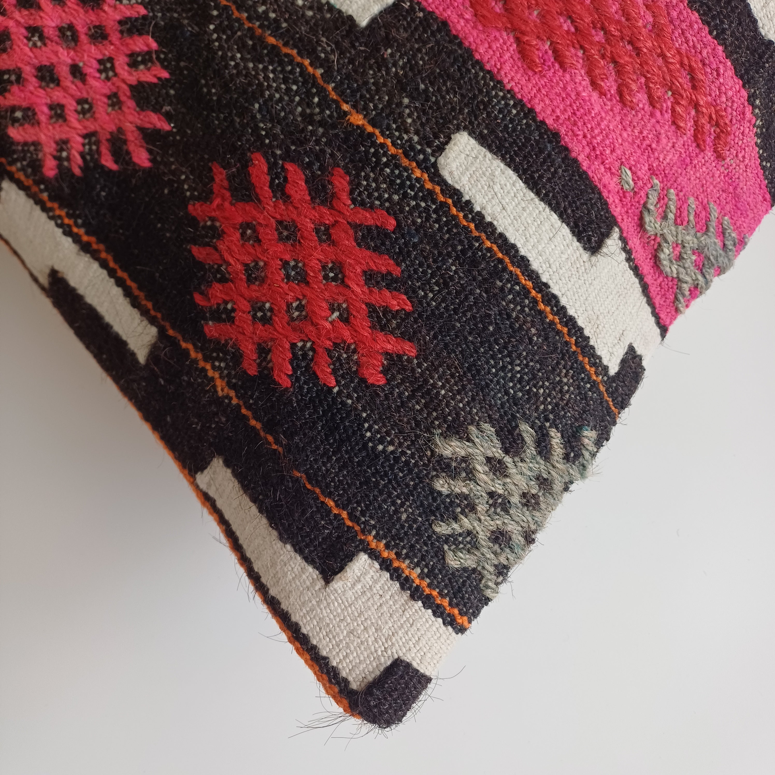 Multicolour Turkish Rug Cushion Cover 24''x16'' / 60x40 CM