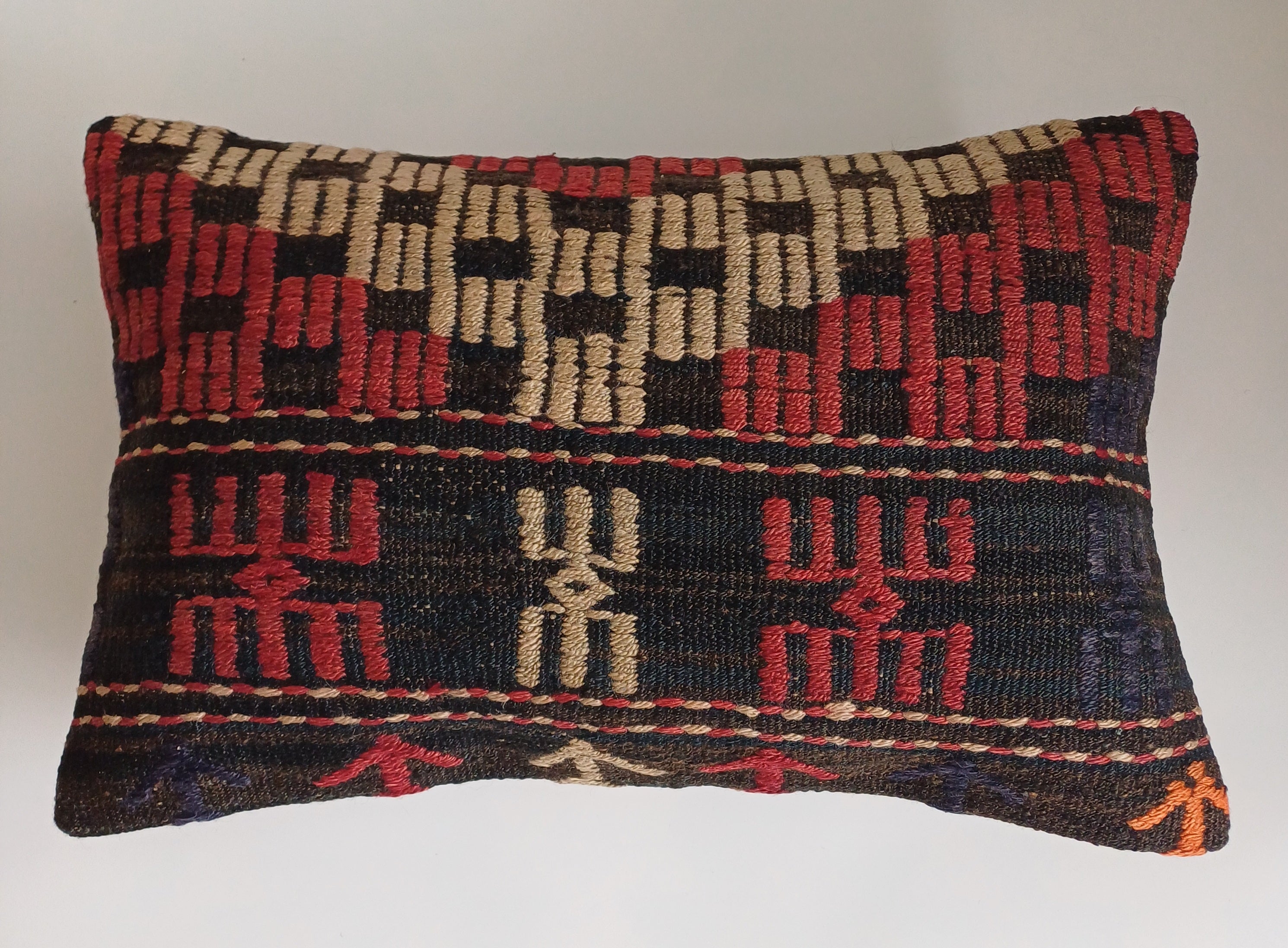 Multicolour Turkish Rug Cushion Cover 24''x16'' / 60x40 CM