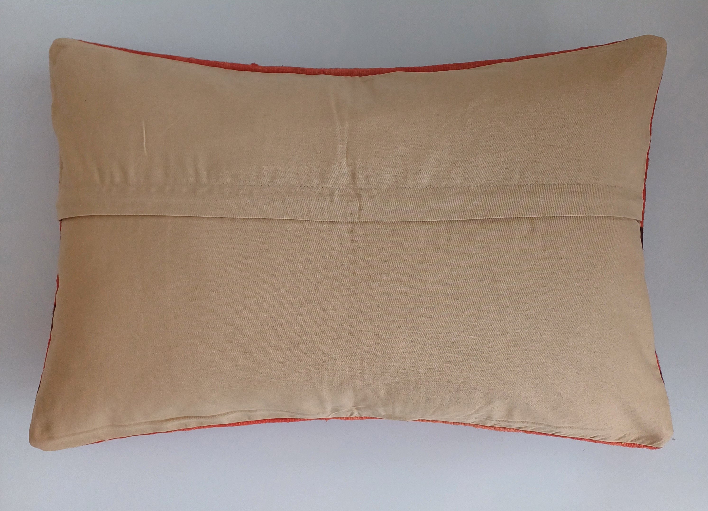 Handmade Turkish Rug Cushion Cover 24''x16'' / 60x40 CM
