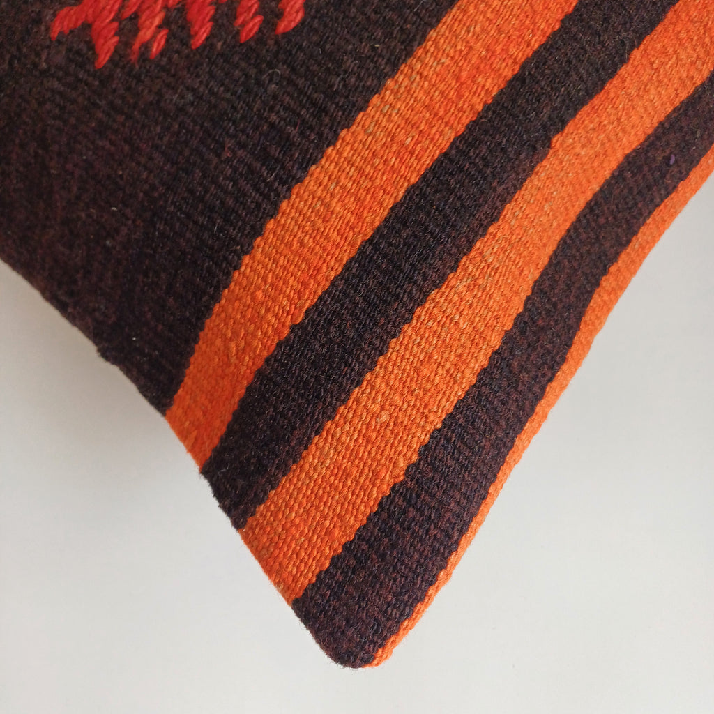 Handmade Turkish Rug Cushion Cover 24''x16'' / 60x40 CM