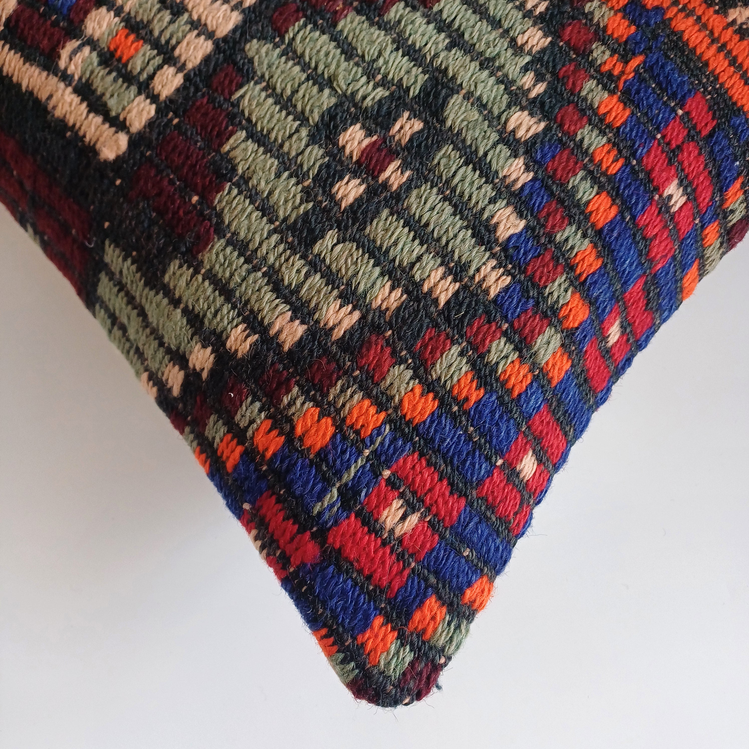 Multicolour Turkish Rug Cushion Cover 24''x16'' / 60x40 CM