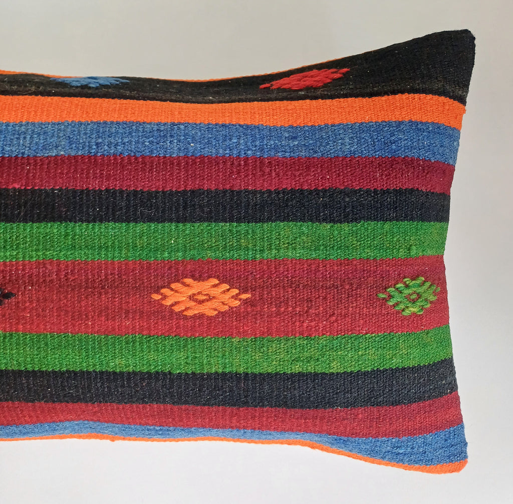 Multicolour Turkish Rug Cushion Cover 24''x16'' / 60x40 CM