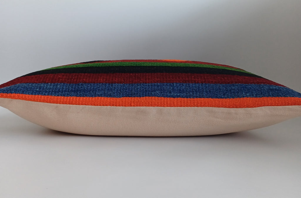 Multicolour Turkish Rug Cushion Cover 24''x16'' / 60x40 CM
