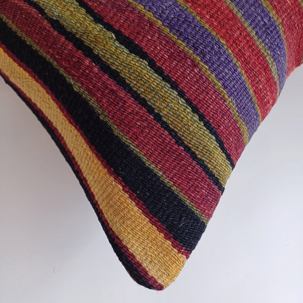 Multicolour Turkish Rug Cushion Cover 24''x16'' / 60x40 CM