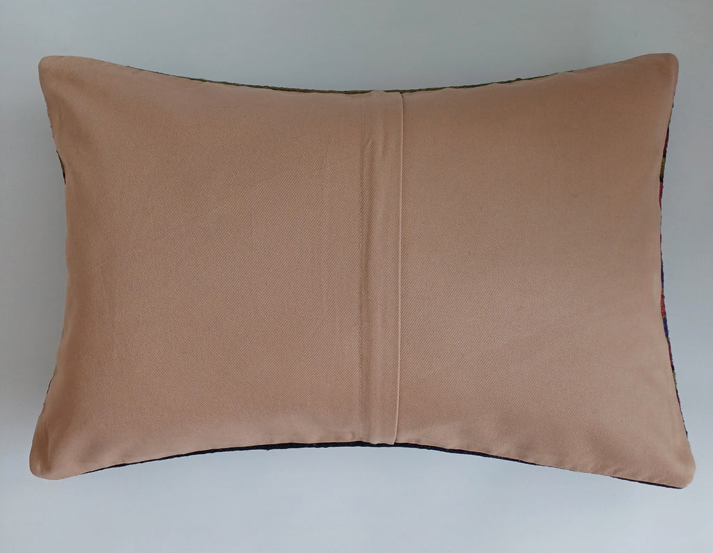 Multicolour Turkish Rug Cushion Cover 24''x16'' / 60x40 CM