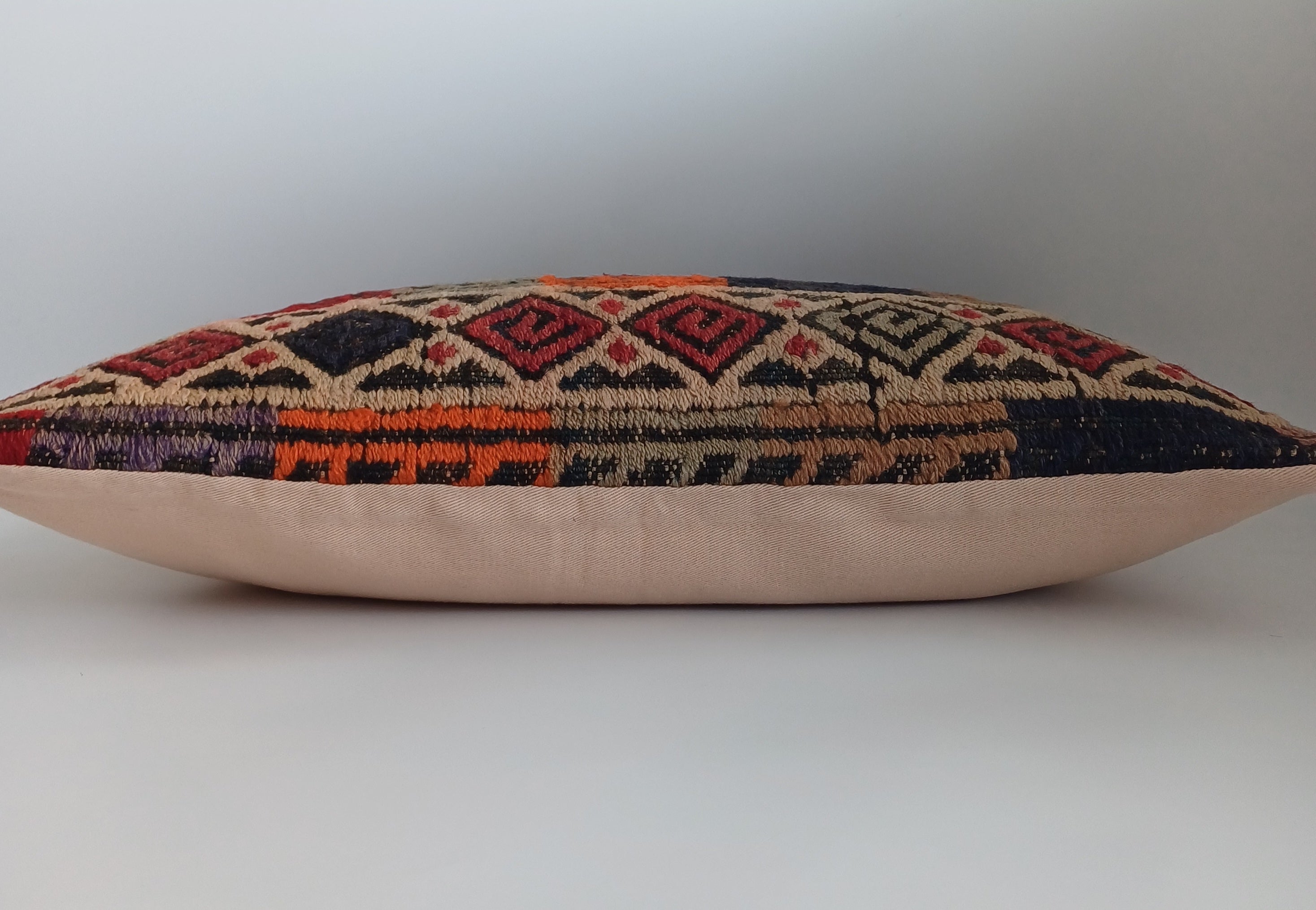 Multicolour Turkish Rug Cushion Cover 24''x16'' / 60x40 CM