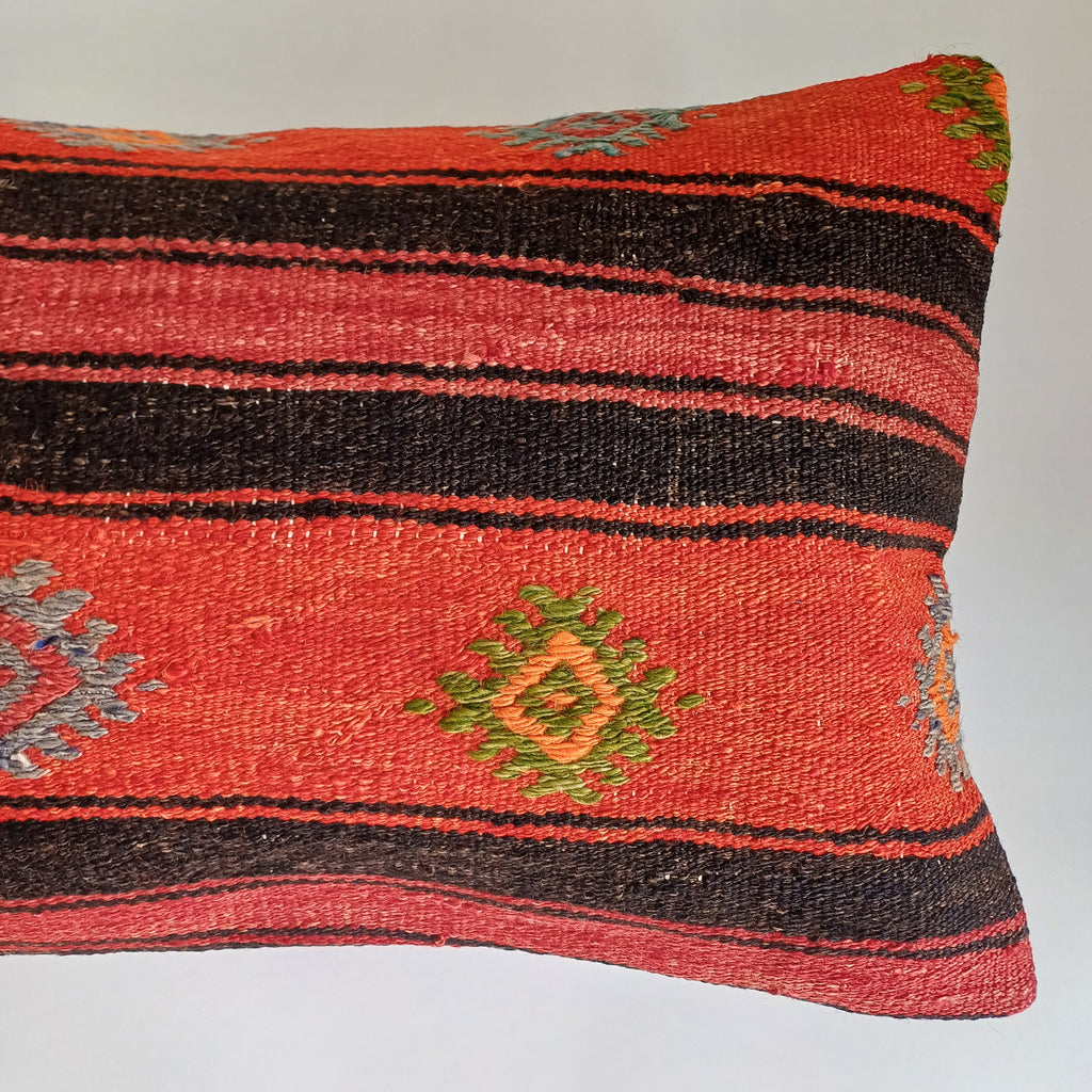 Multicolour Turkish Rug Cushion Cover 24''x16'' / 60x40 CM