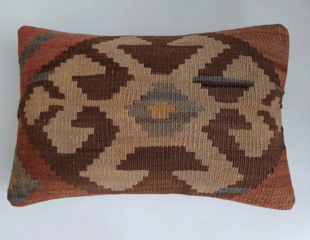 Multicolour Turkish Rug Cushion Cover 24''x16'' / 60x40 CM
