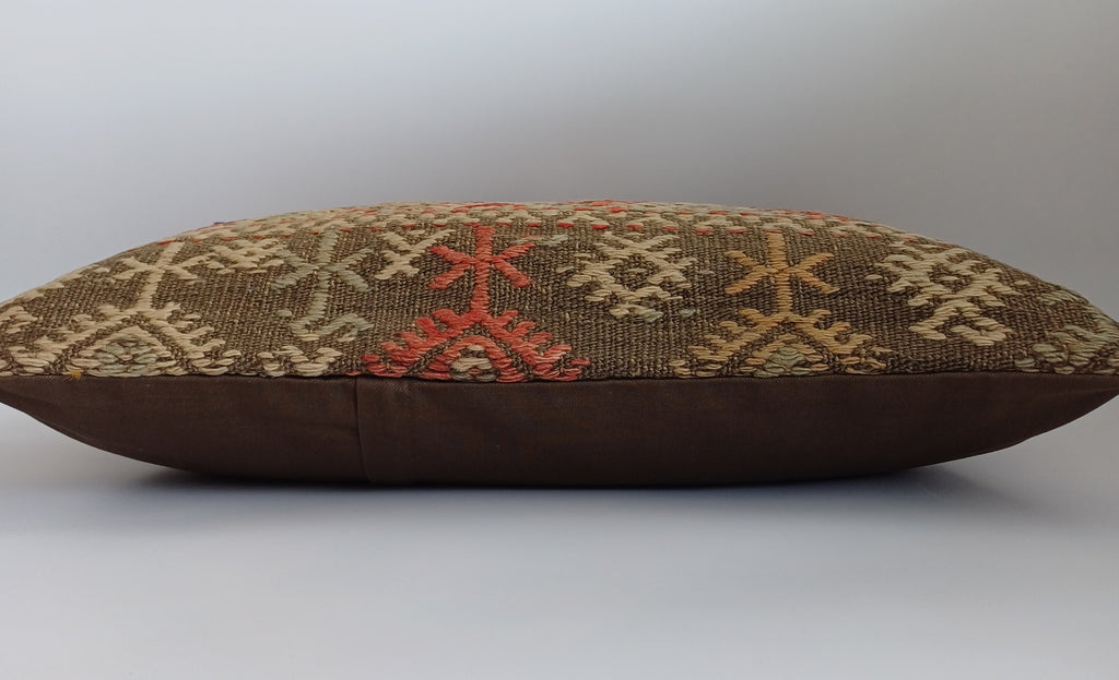 Multicolour Turkish Rug Cushion Cover 24''x16'' / 60x40 CM