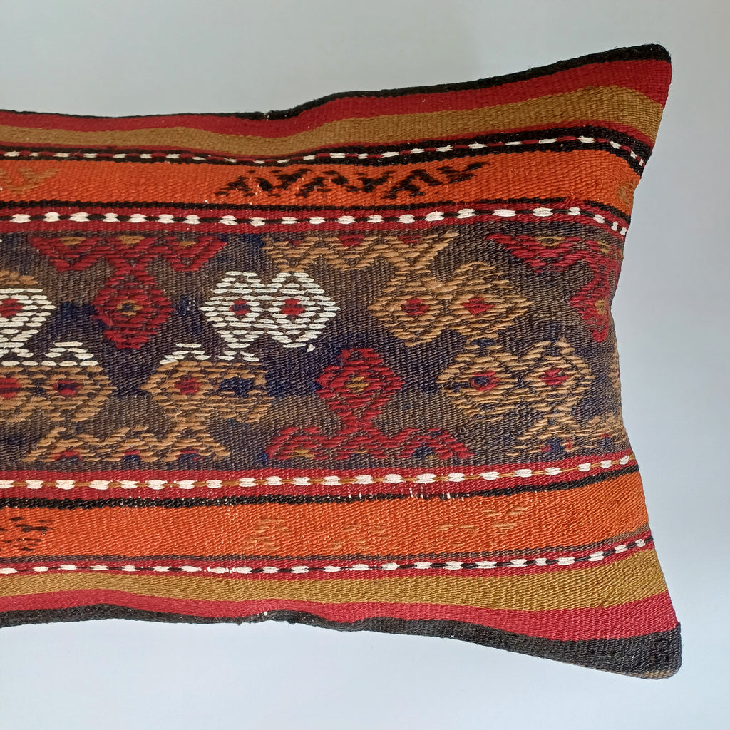 Multicolour Turkish Rug Cushion Cover 24''x16'' / 60x40 CM