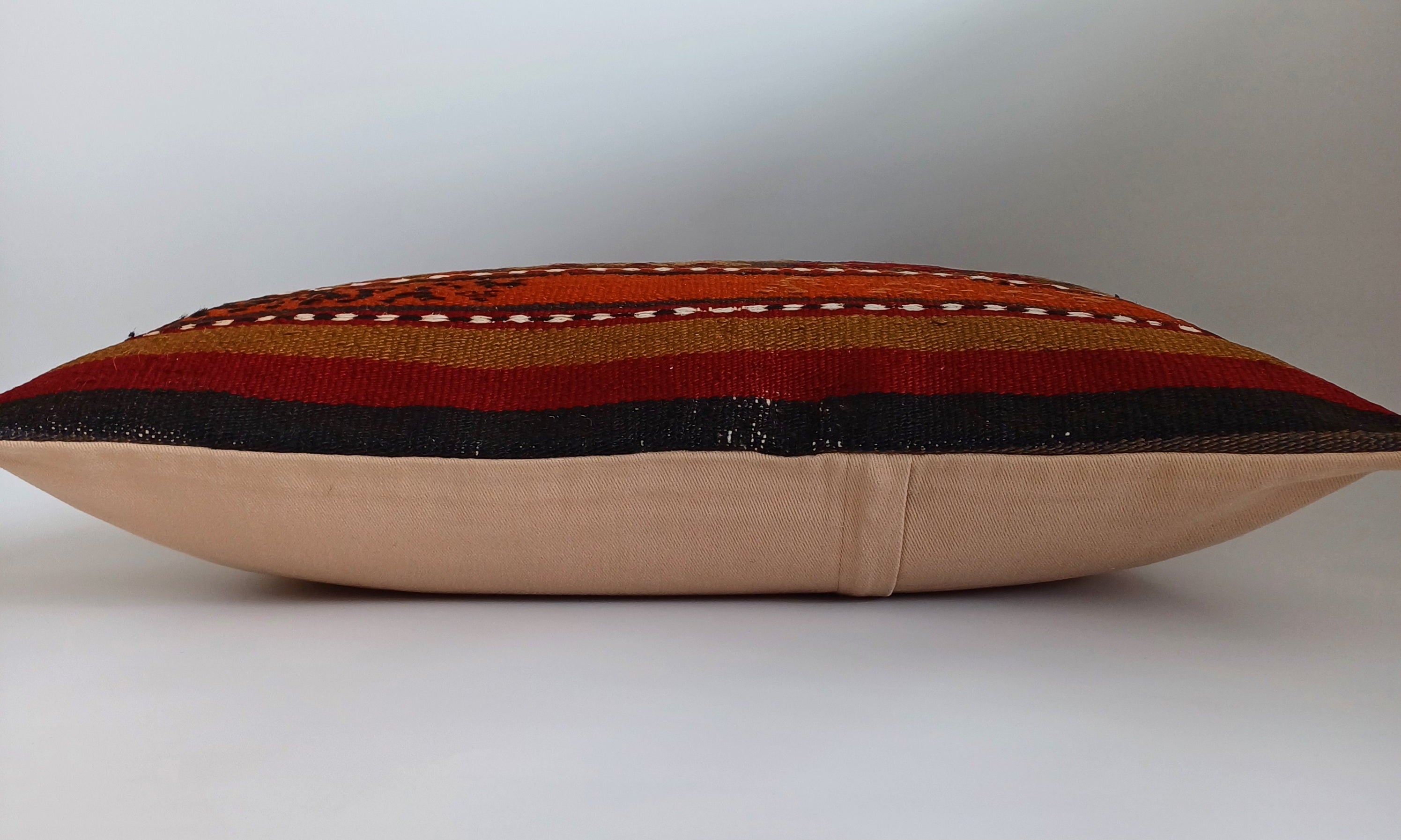 Multicolour Turkish Rug Cushion Cover 24''x16'' / 60x40 CM