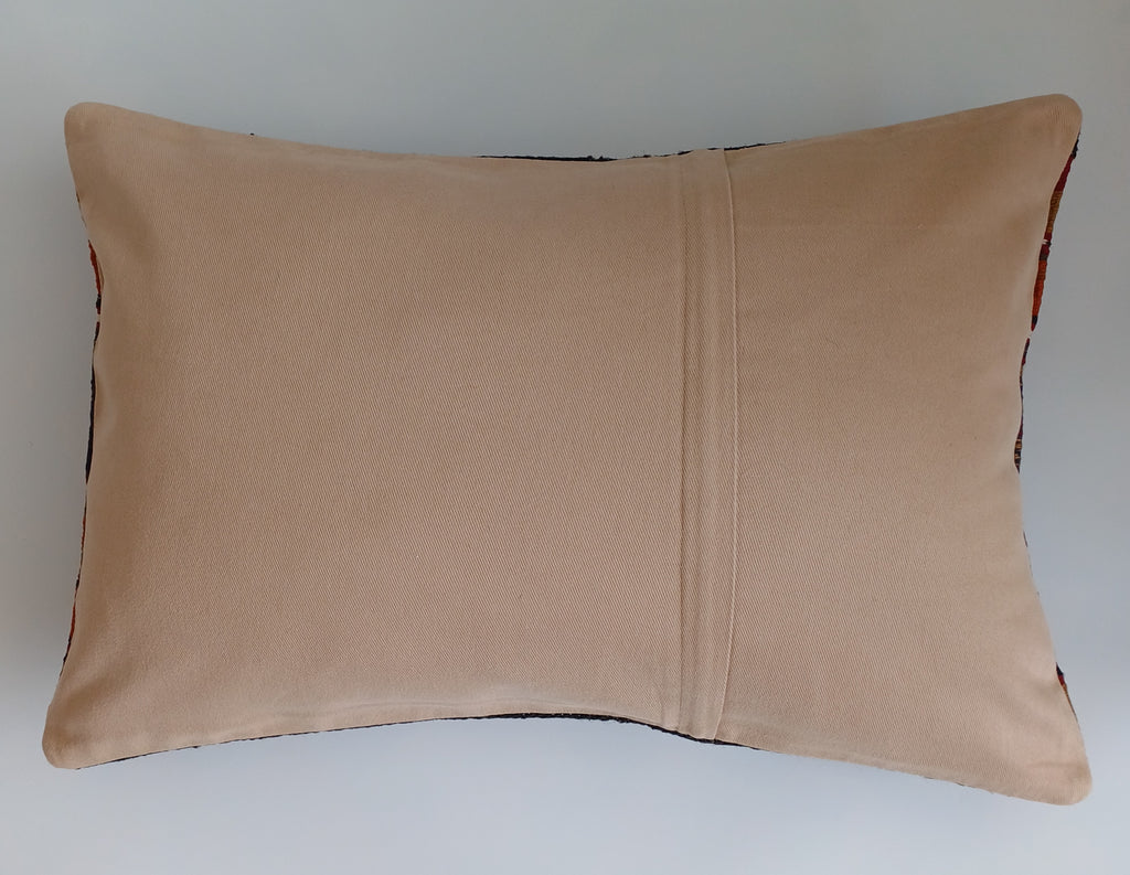 Multicolour Turkish Rug Cushion Cover 24''x16'' / 60x40 CM