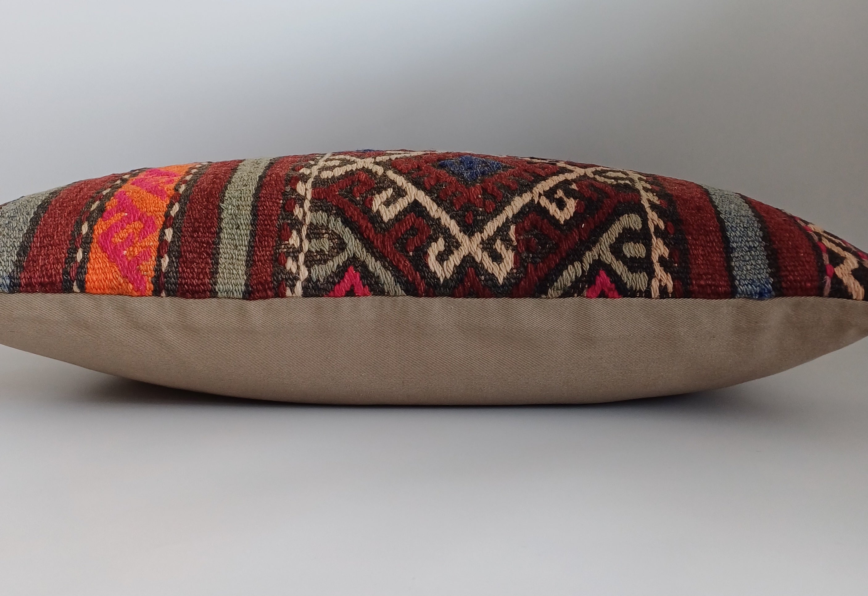 Multicolour Turkish Rug Cushion Cover 24''x16'' / 60x40 CM