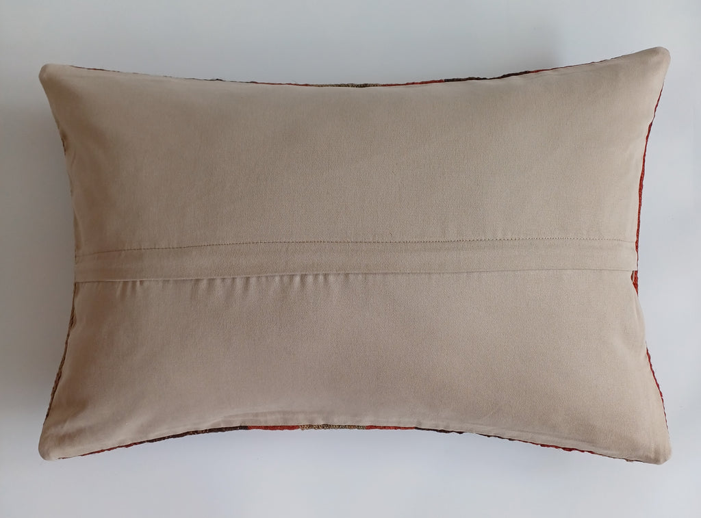 Multicolour Turkish Rug Cushion Cover 24''x16'' / 60x40 CM