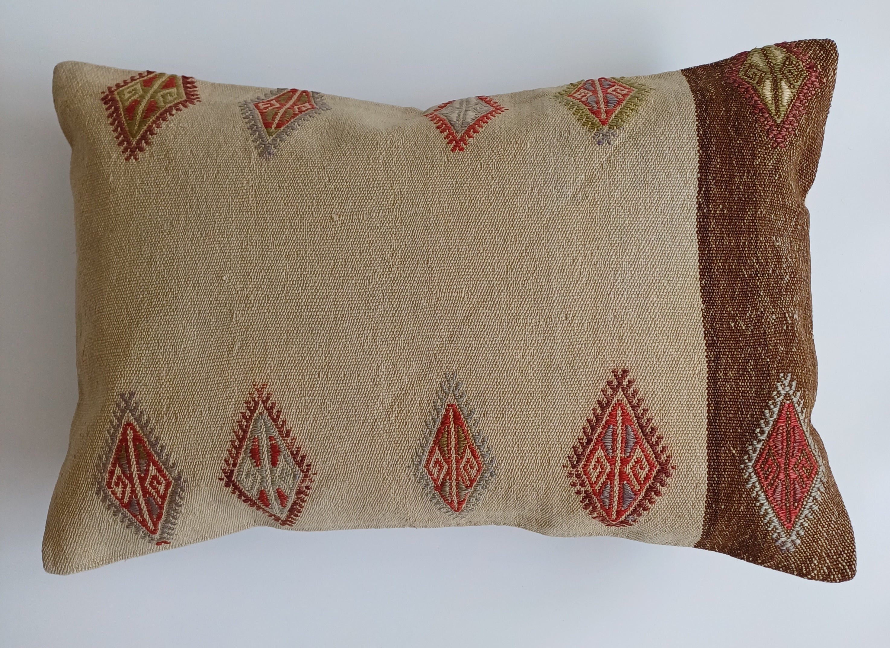 Handmade Turkish Rug Cushion Cover 24''x16'' / 60x40 CM