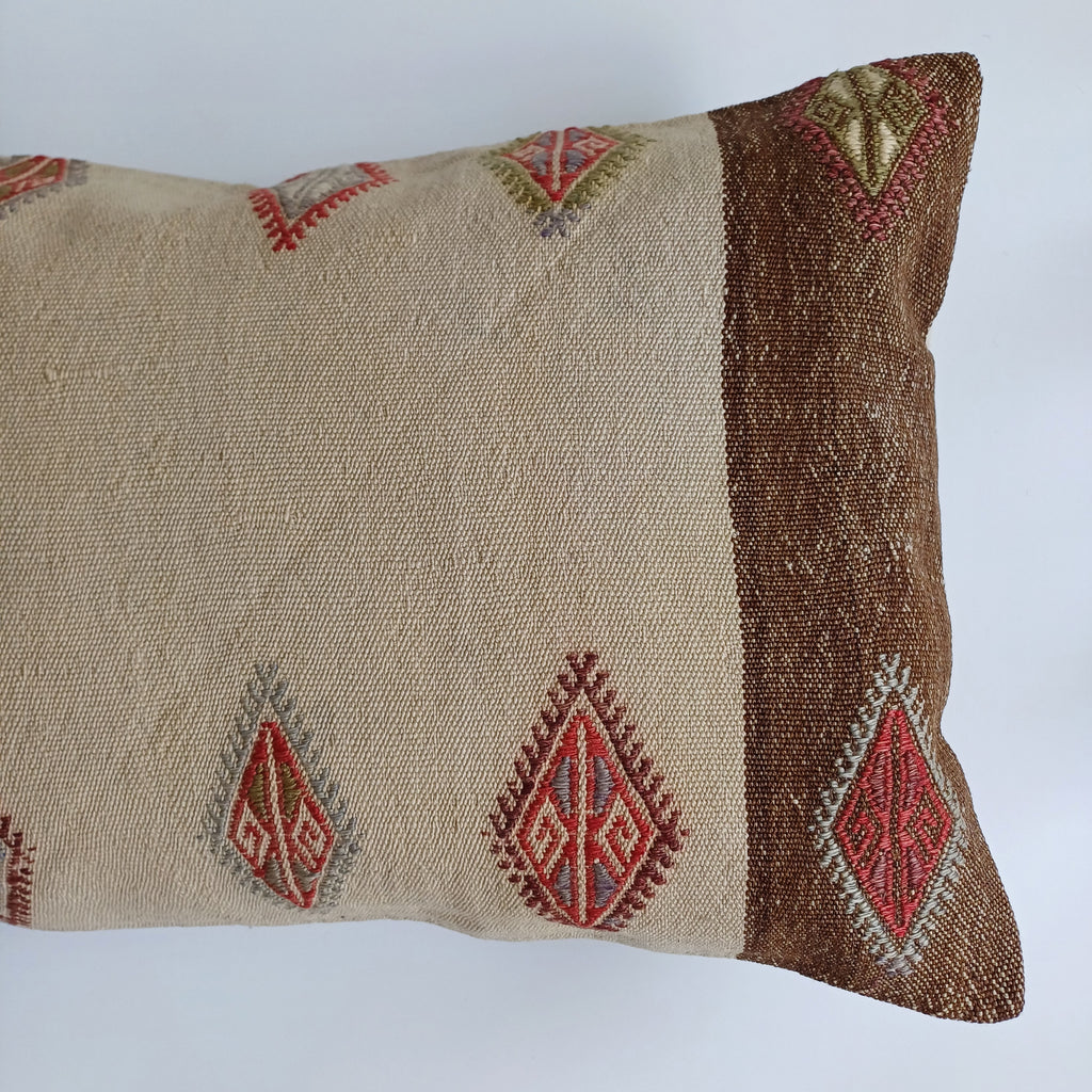 Handmade Turkish Rug Cushion Cover 24''x16'' / 60x40 CM