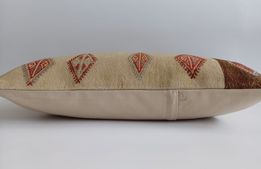 Handmade Turkish Rug Cushion Cover 24''x16'' / 60x40 CM